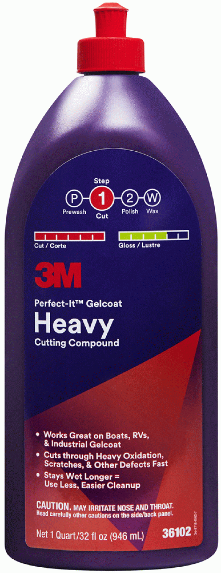3M Company | 36102 | Perfect-It GelCoat Heavy Cutting Compound - 32 Oz.