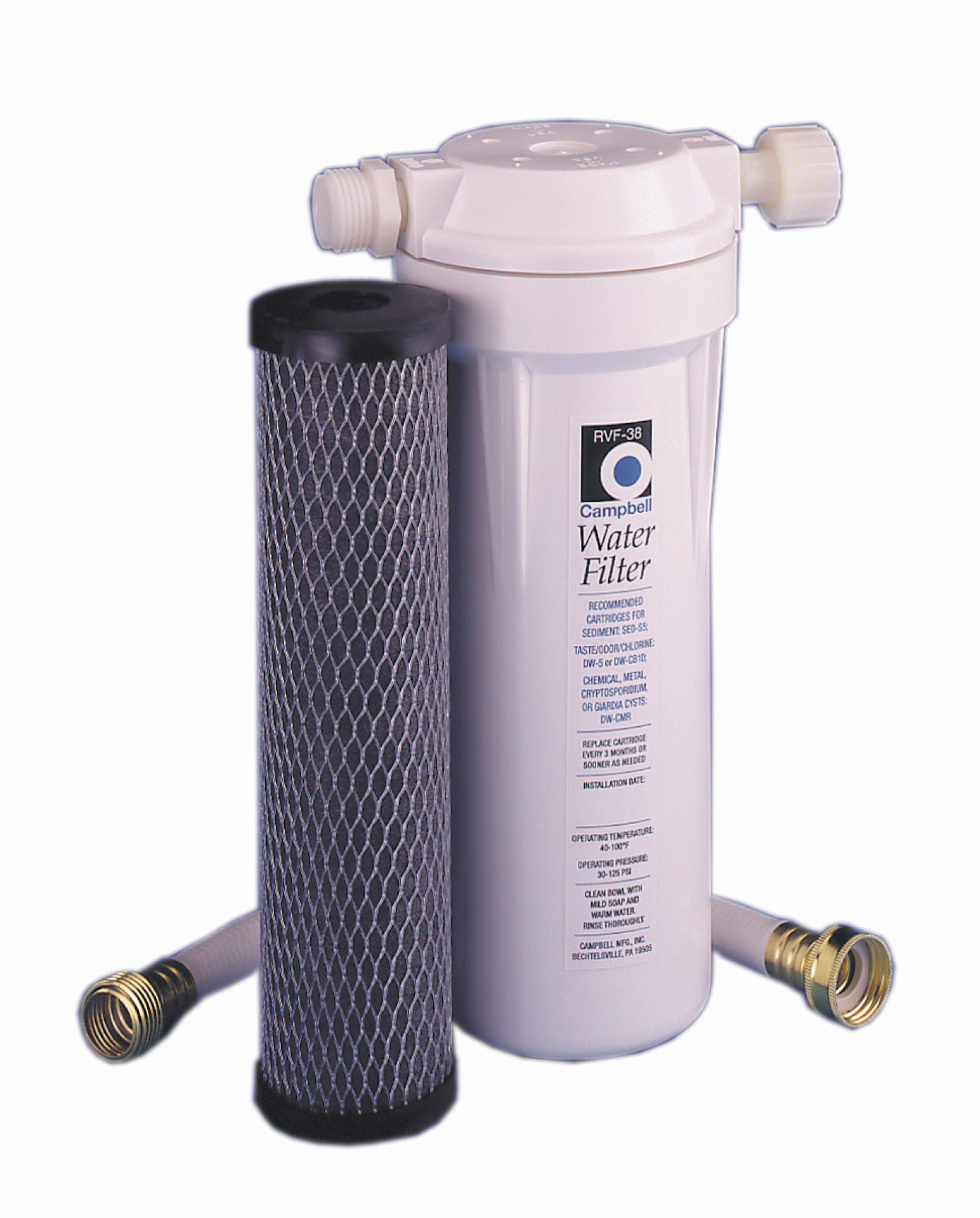 CAMPBELL MANUFACT.INC. | RVF-38 | WATER FILTER SYSTEM PRE-TANK