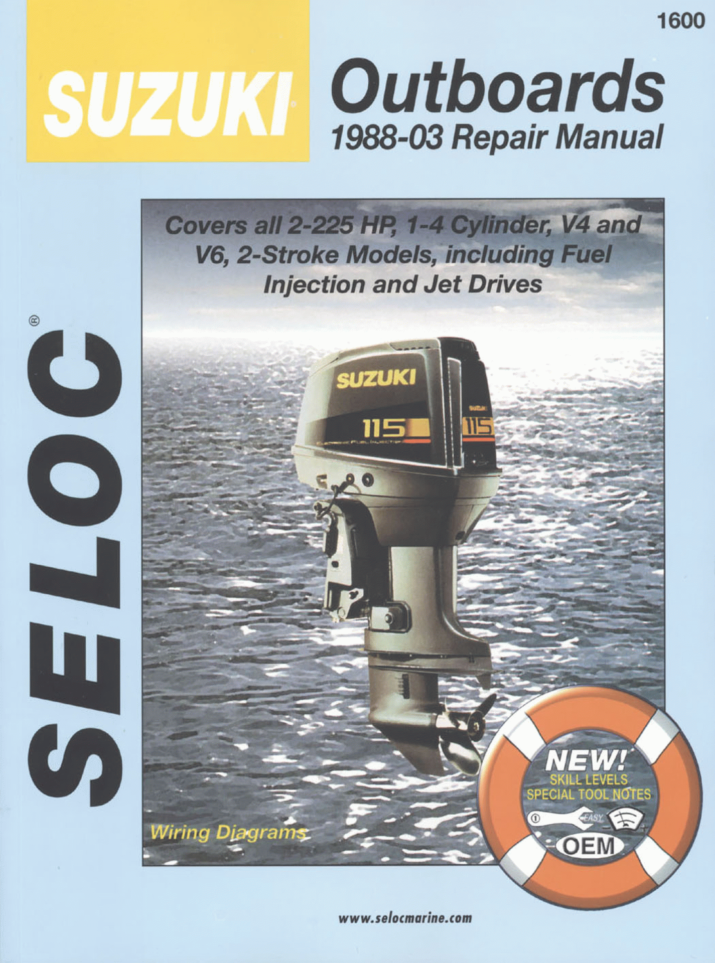 SELOC PUBLISHING | 18-01600 | REPAIR MANUAL Suzuki Outboards All 2-Stroke Engines 1988-03