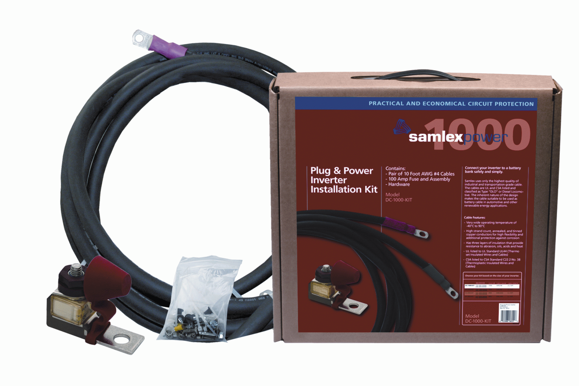 Samlex America | DC-1000-KIT | Inverter Installation Kit 1000W