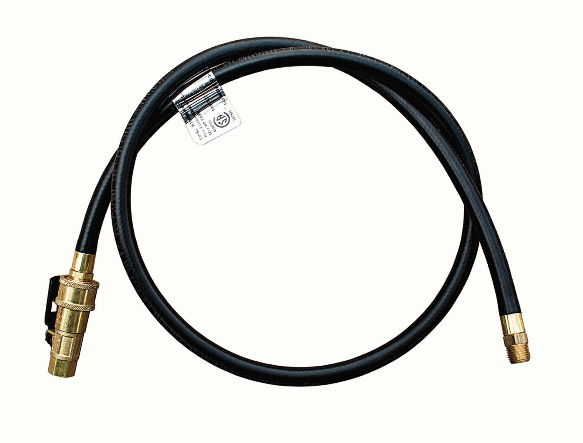 MARSHALL EXCELSIOR COMPANY | MER14TCQD-36 | HIGH PRESSURE HOSE WITH QUICK DISCONNECT 1/4" ID X 1/4" MNPT 36" LONG