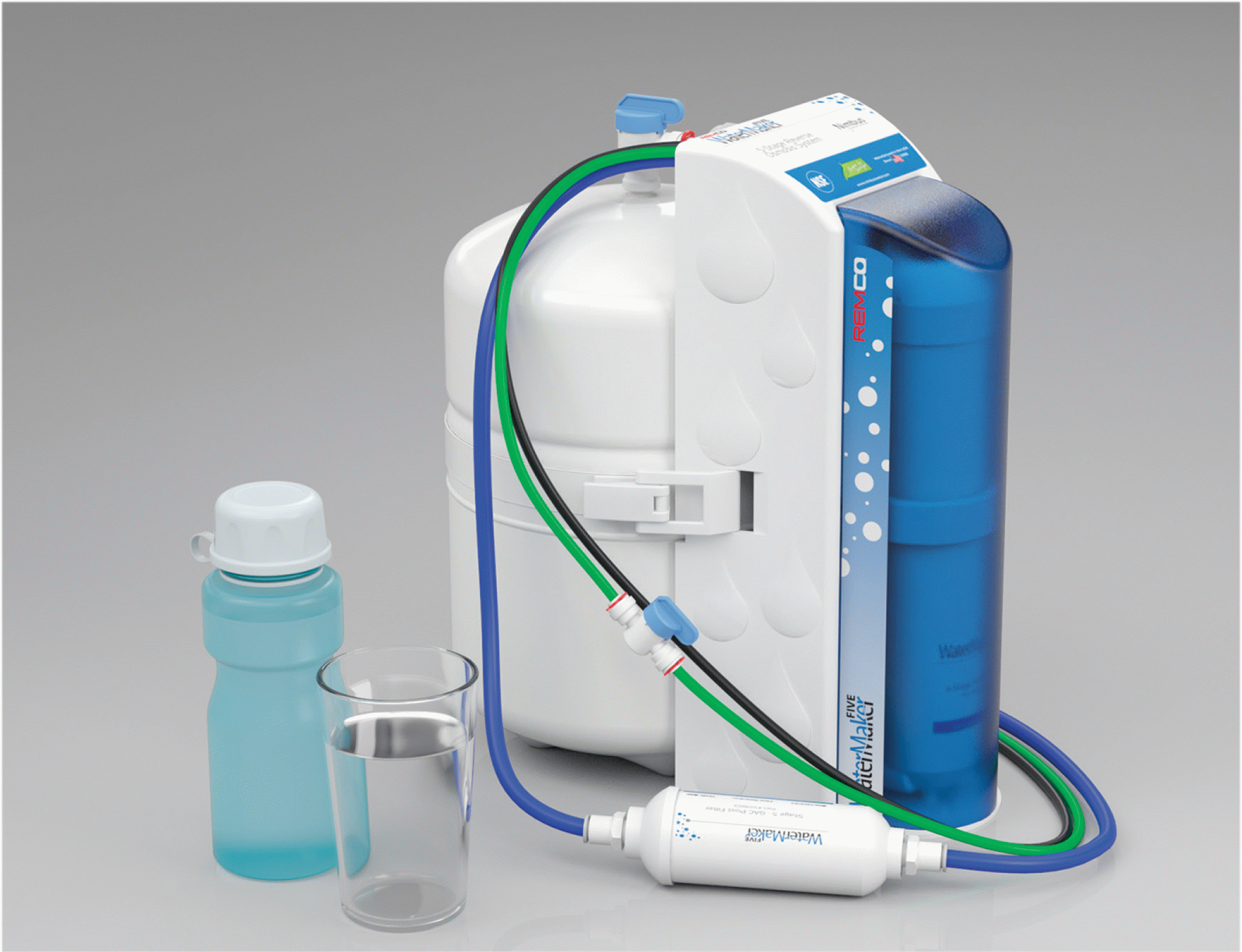 REMCO INDUSTRIES | RWM5-50-RVS | Five WaterMaker Reverse Osmosis Water Filtration System