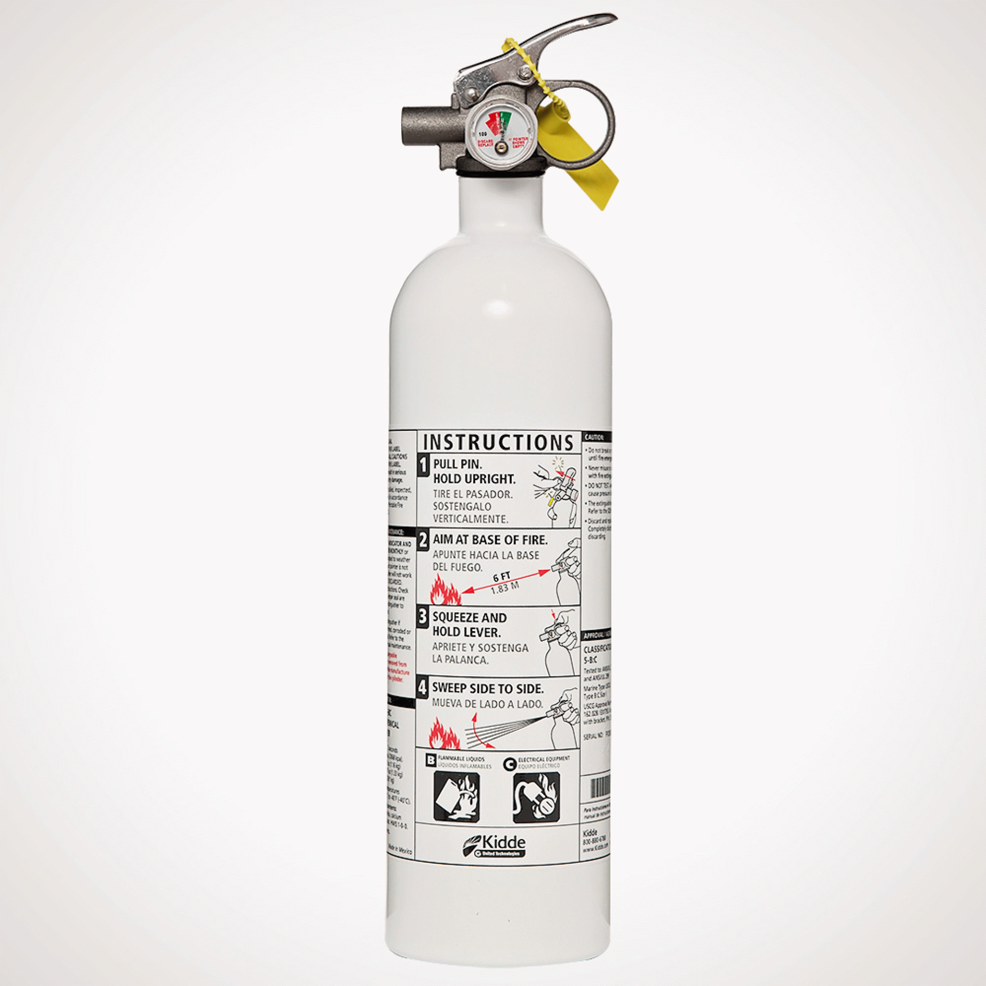 KIDDE SAFETY | 21028230 | Fire Extinguisher Mariner PWC w/ Gauge 2 Lbs. Extinguishing Agent