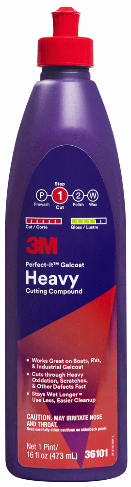 3M Company | 36101 | Perfect-It GelCoat Heavy Cutting Compound - 16 Oz.