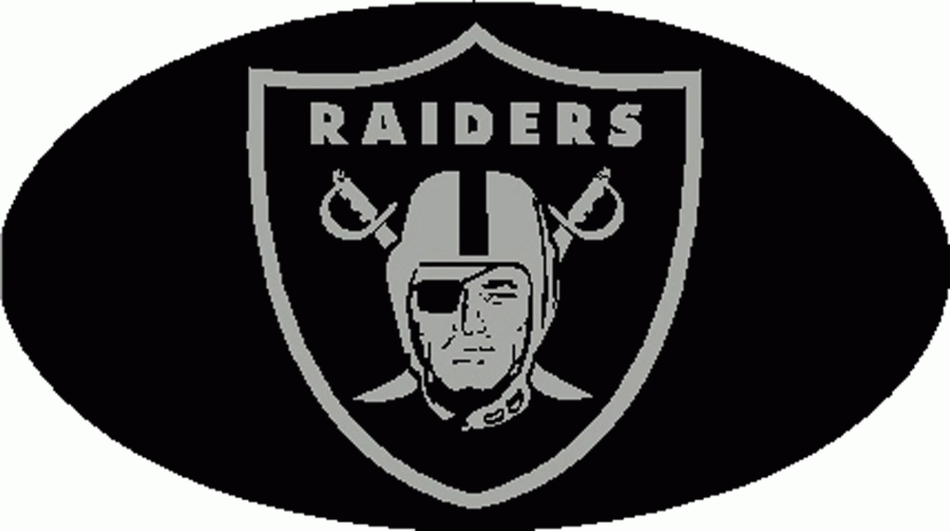 KNOCKOUT FRAMES & HITCHCOVERS | 61866 | OAKLAND RAIDERS HITCH RECEIVER COVER