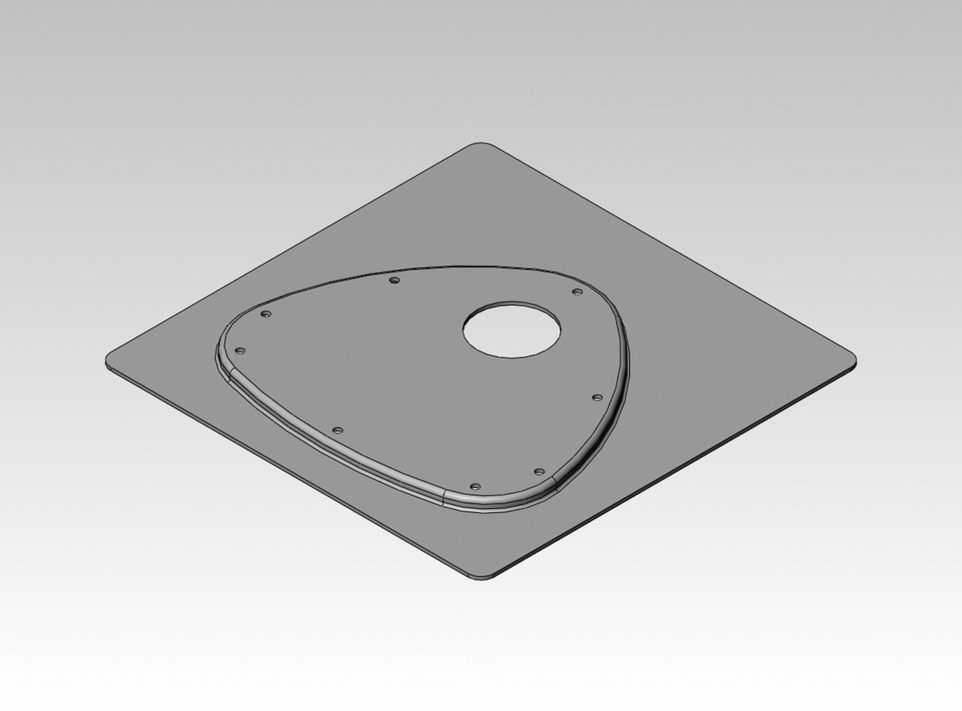 KING CONTROLS | MB8000 | Mounting plate for jack antenna