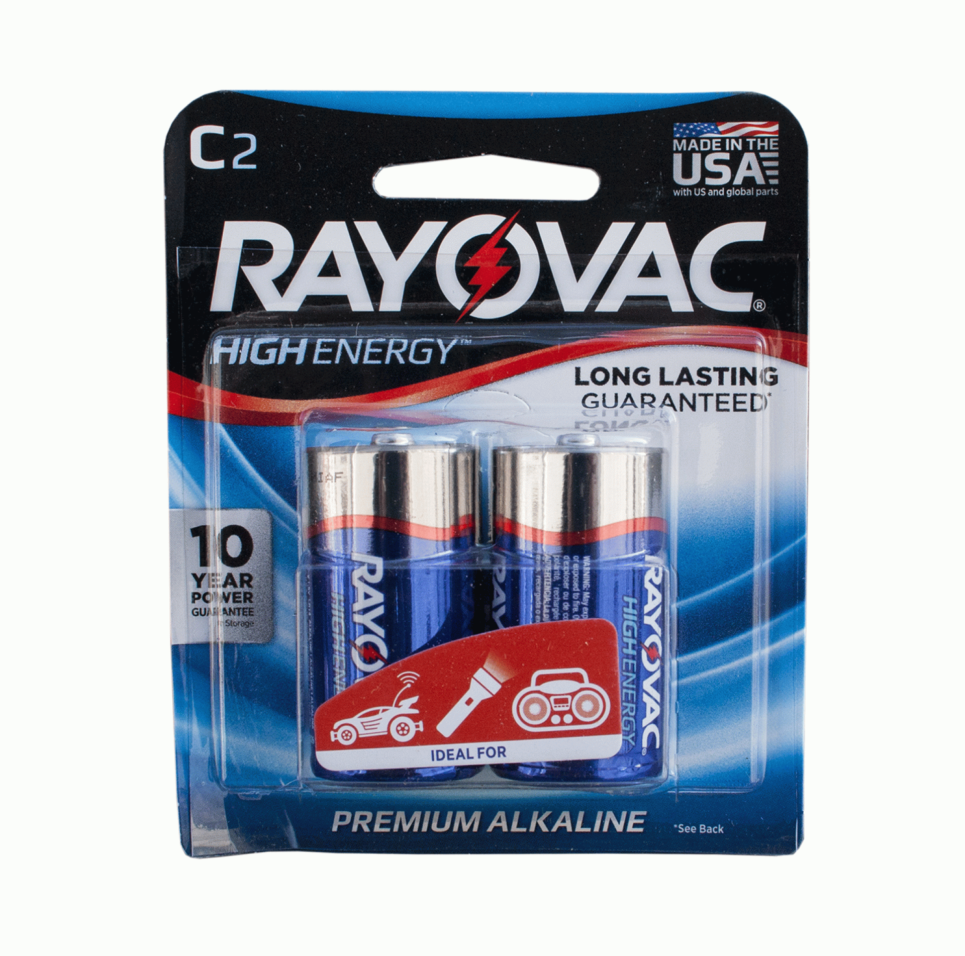 RAY O VAC | 814-2K | Alkaline Battery - C - 2/Pk
