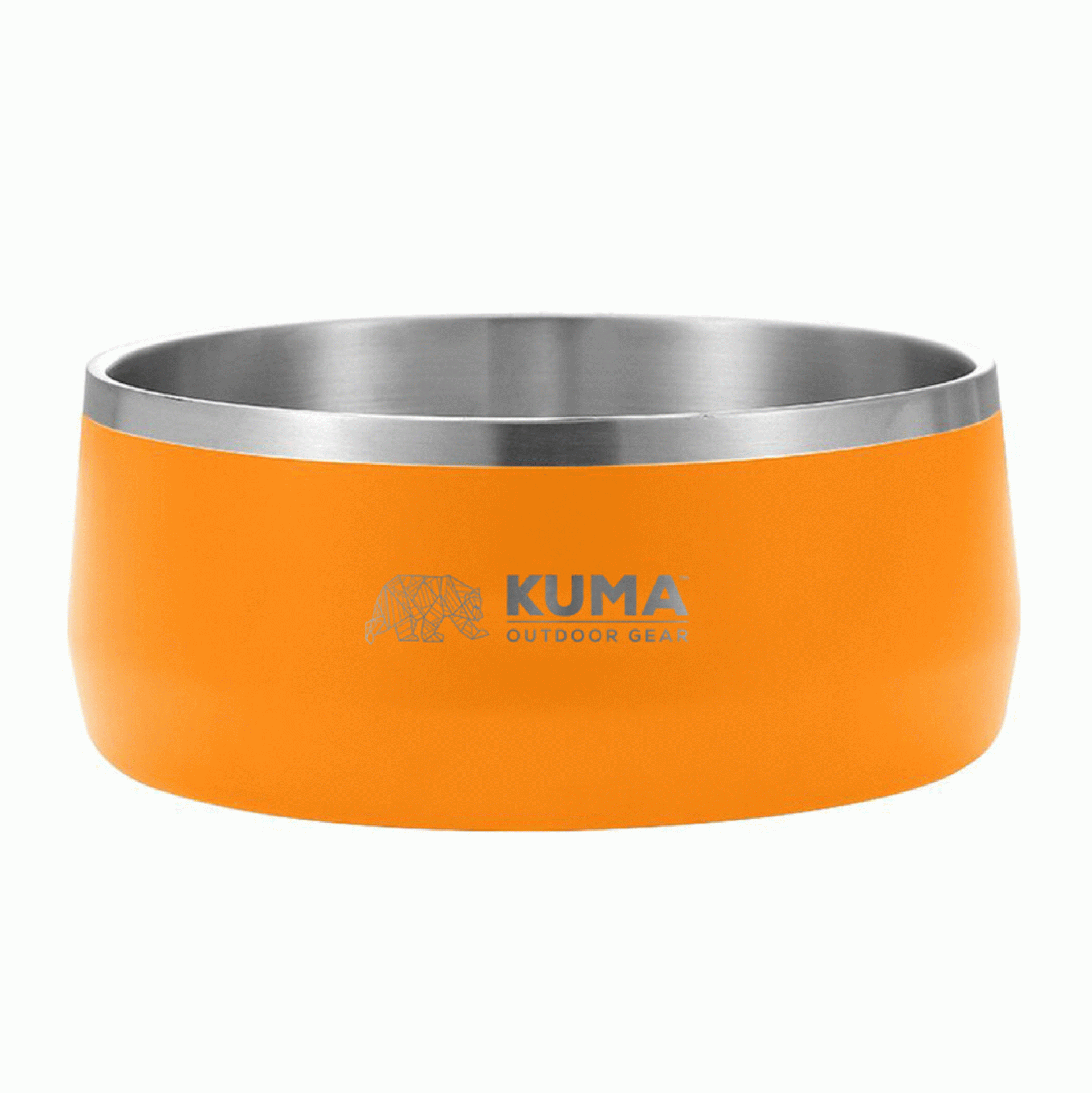 KUMA OUTDOOR GEAR | 201-KM-SSDB-OG | Dog Bowl Orange Stainless Steel