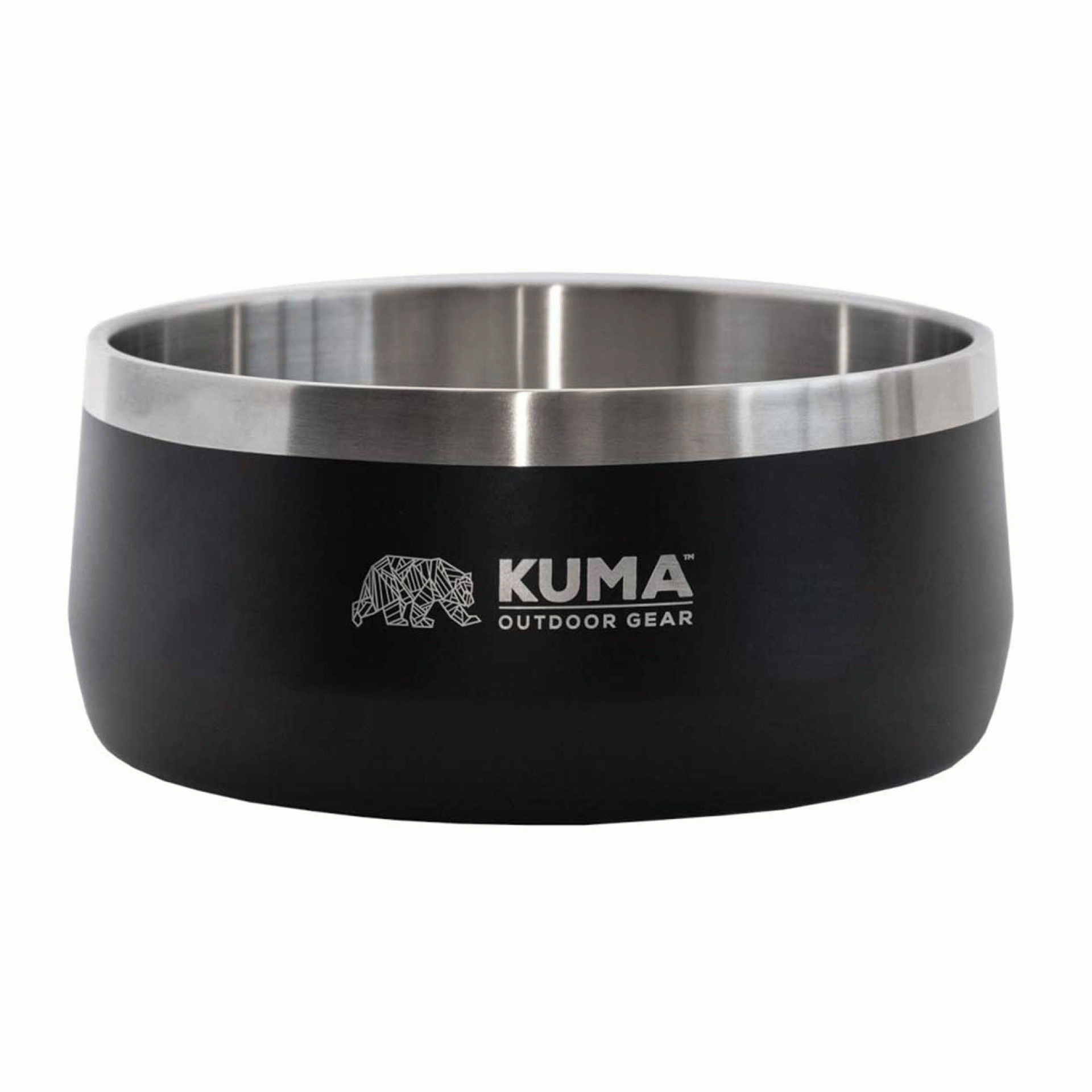 KUMA OUTDOOR GEAR | 201-KM-SSDB-BB | Dog Bowl Black Stainless Steel