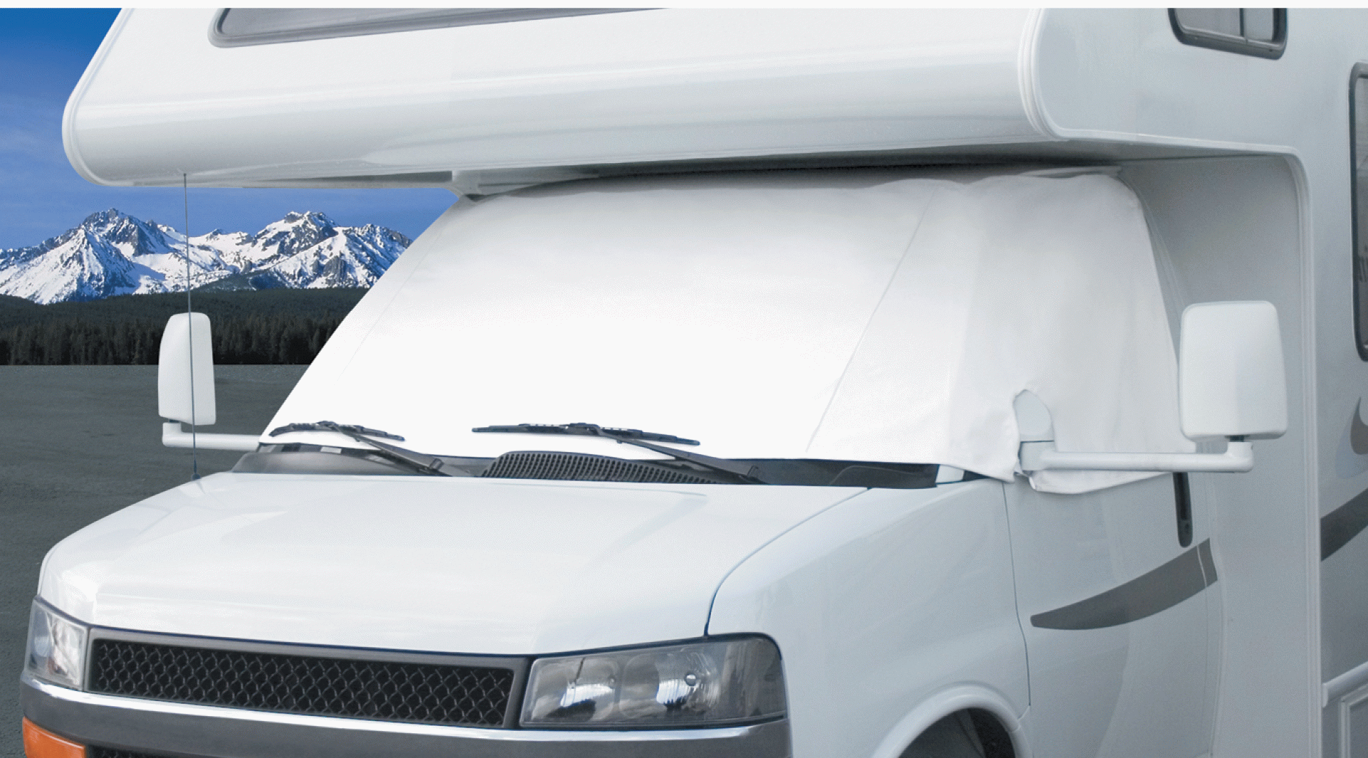 CLASSIC ACCESSORIES | 78684 | COVER RV WINDSHIELD - FORD 1992-2003 No Mirror Cut Outs