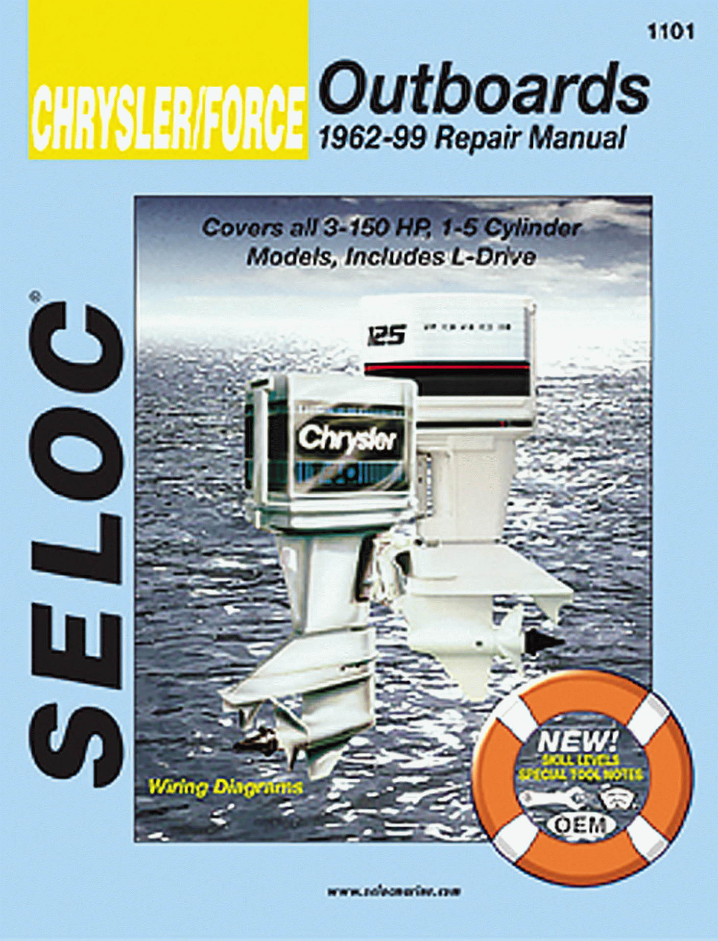 SELOC PUBLISHING | 18-01101 | REPAIR MANUAL Chrysler/Force Outboards Repair 1962-1999