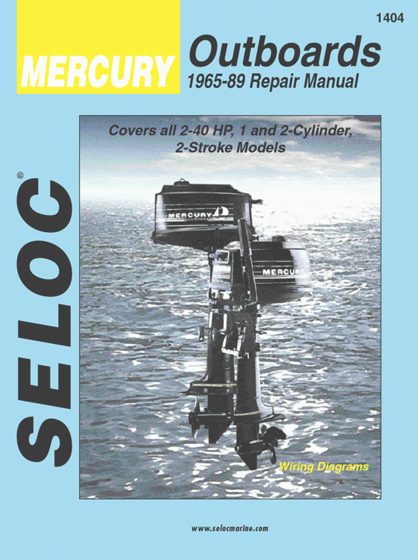 SELOC PUBLISHING | 18-01404 | REPAIR MANUAL Mercury Outboards 1-2 Cyl 1965-89