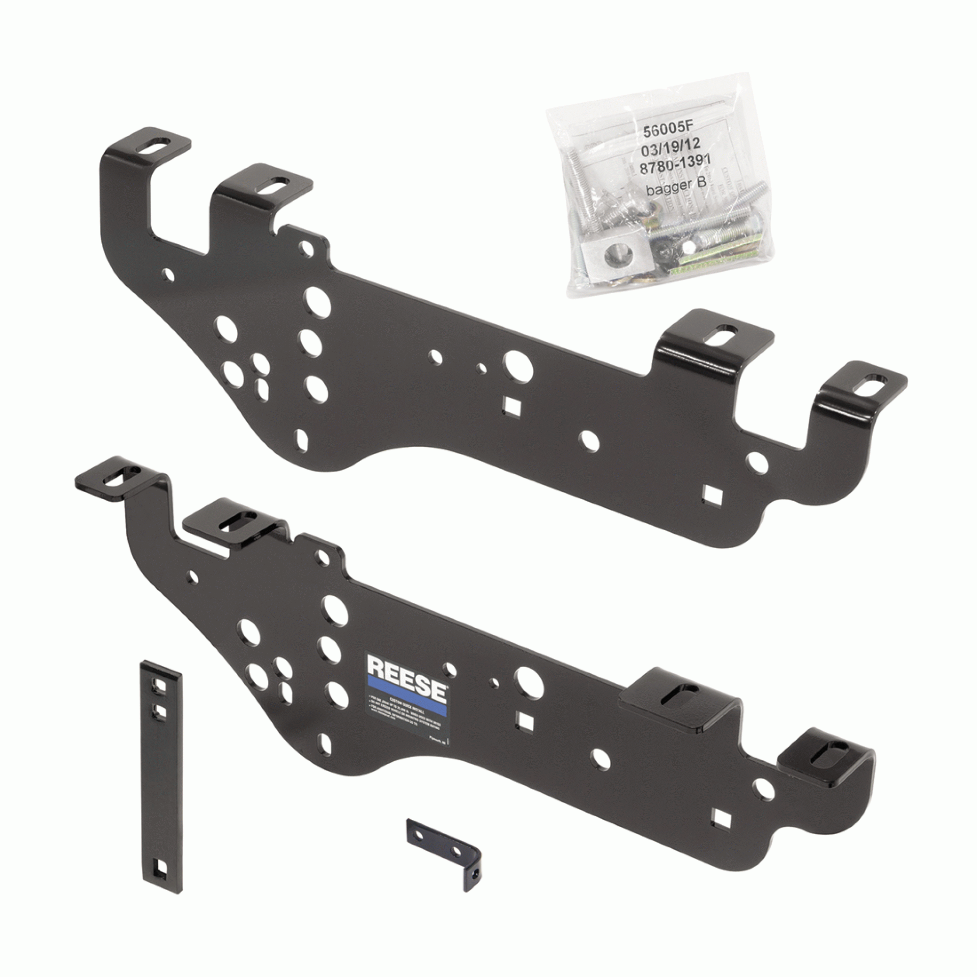 REESE | 56005 | BRACKET KIT FOR FIFTH WHEEL OUTBOARD QUICK INSTALL BRACKETS MUST BE USED WITH 5630153 RAIL KIT