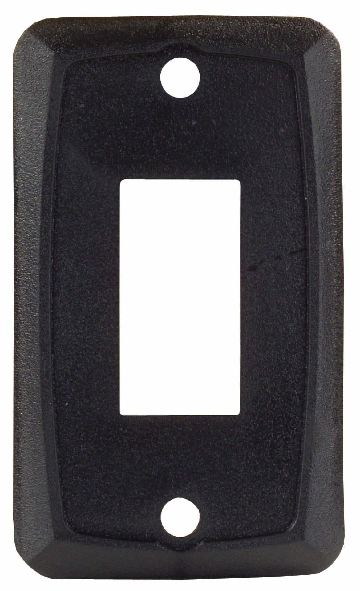 J R PRODUCTS | 12851-5 | SWITCH PLATE - SINGLE BLACK (5pk)