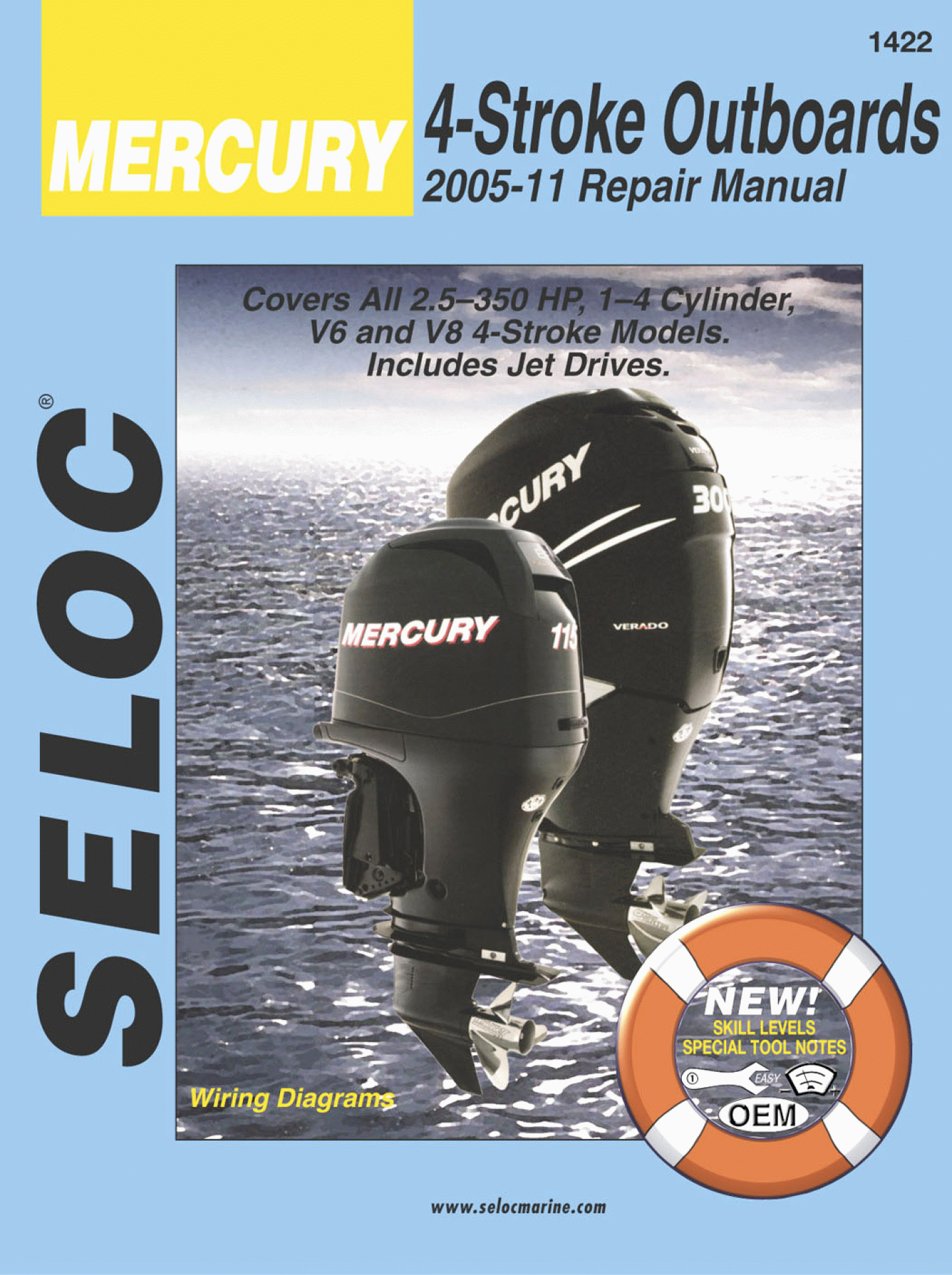 SELOC PUBLISHING | 18-01422 | REPAIR MANUAL Mercury & Mariner All 4-Stroke Engines 2005-11
