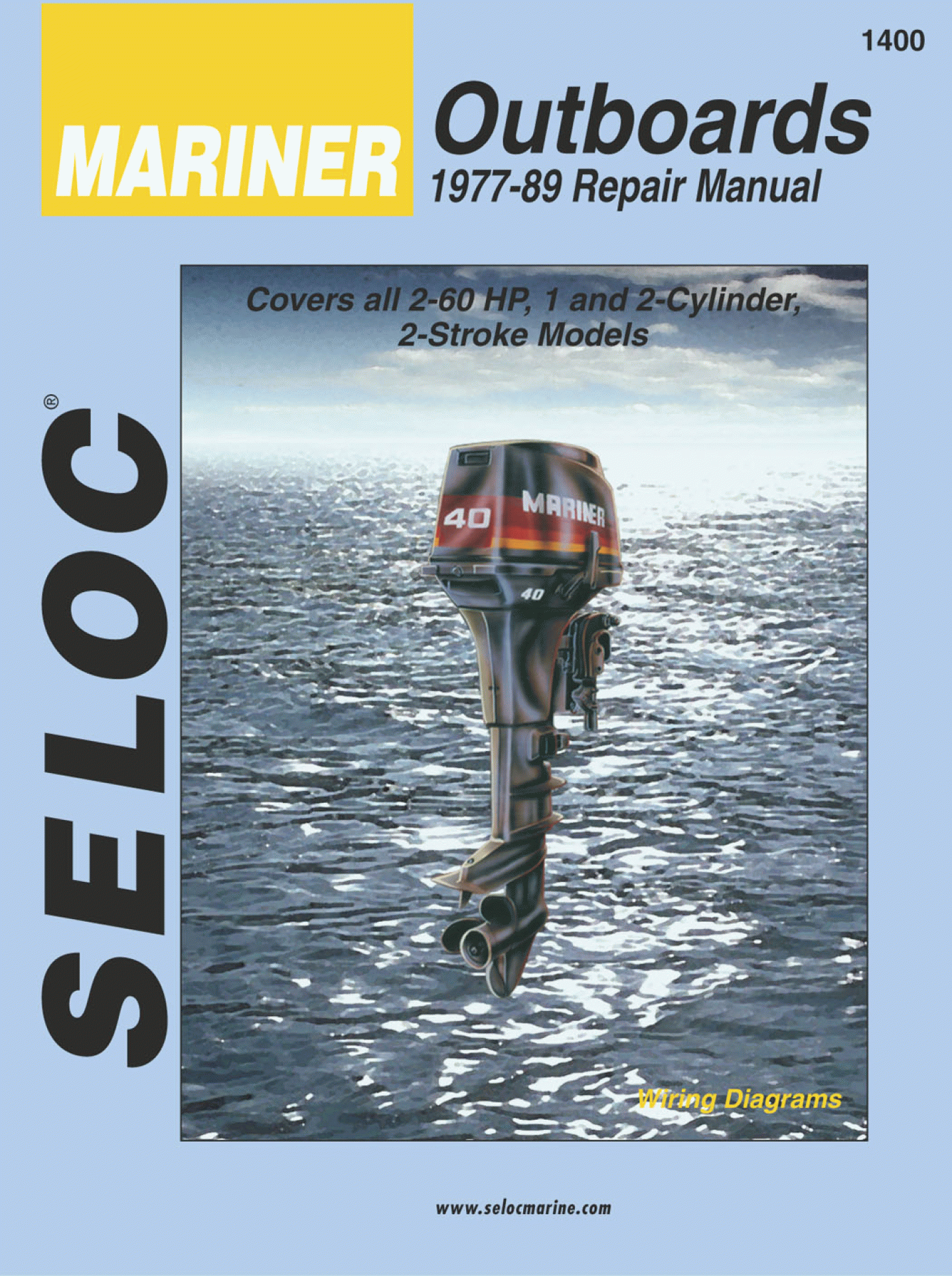 SELOC PUBLISHING | 18-01400 | REPAIR MANUAL Mariner Outboards 1-2 Cyl 1977-89