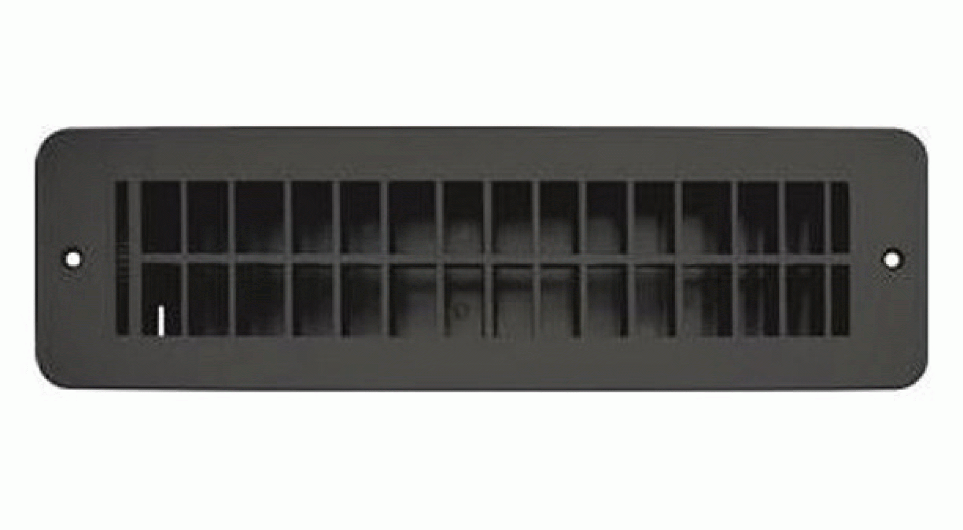 RV DESIGNER COLLECTION | H841 | Vent Register Black Plastic Dampered 2.25 x 10"