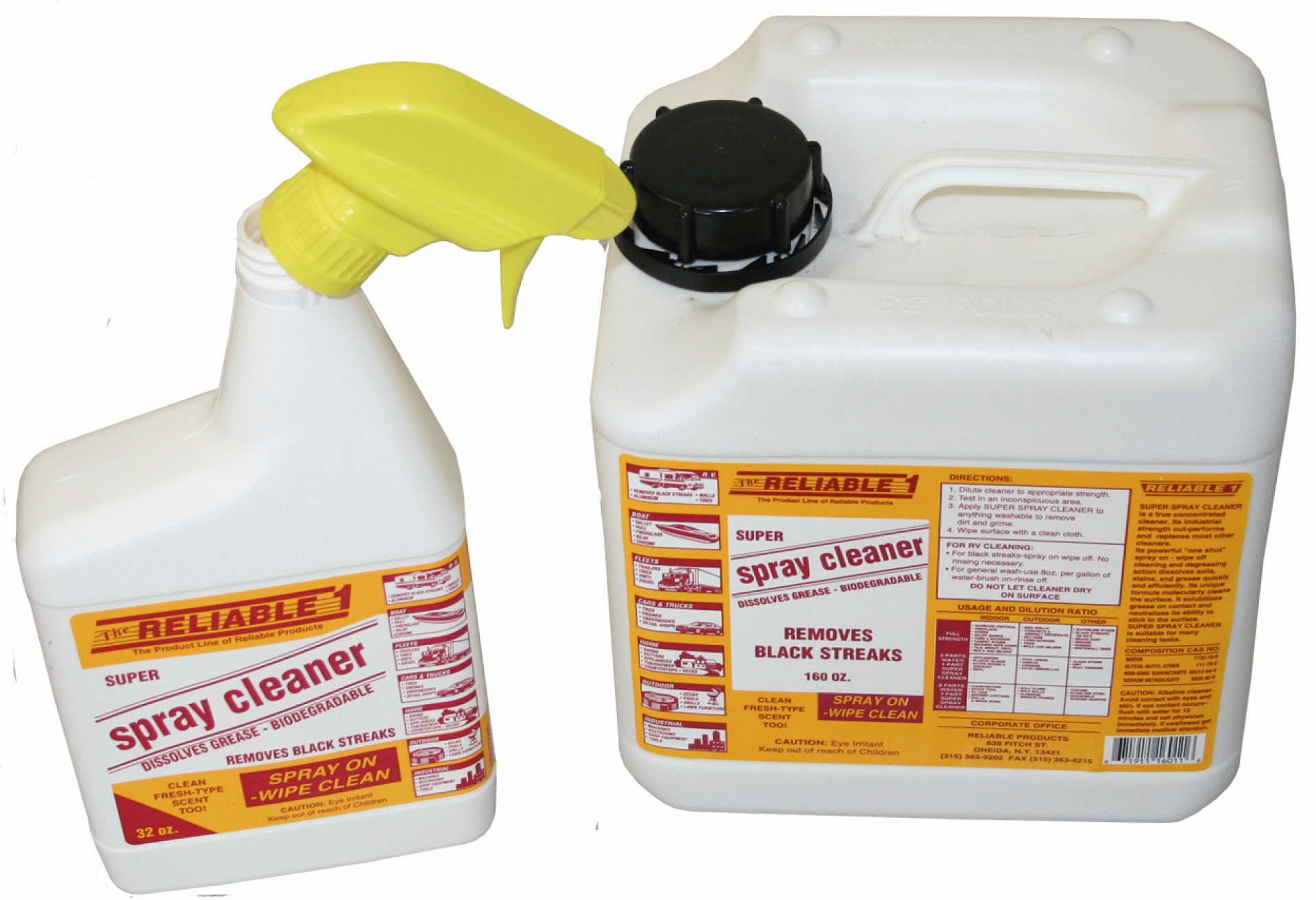 RELIABLE 1 | RV-160-11 | Super Spray Cleaner - 160 Oz.