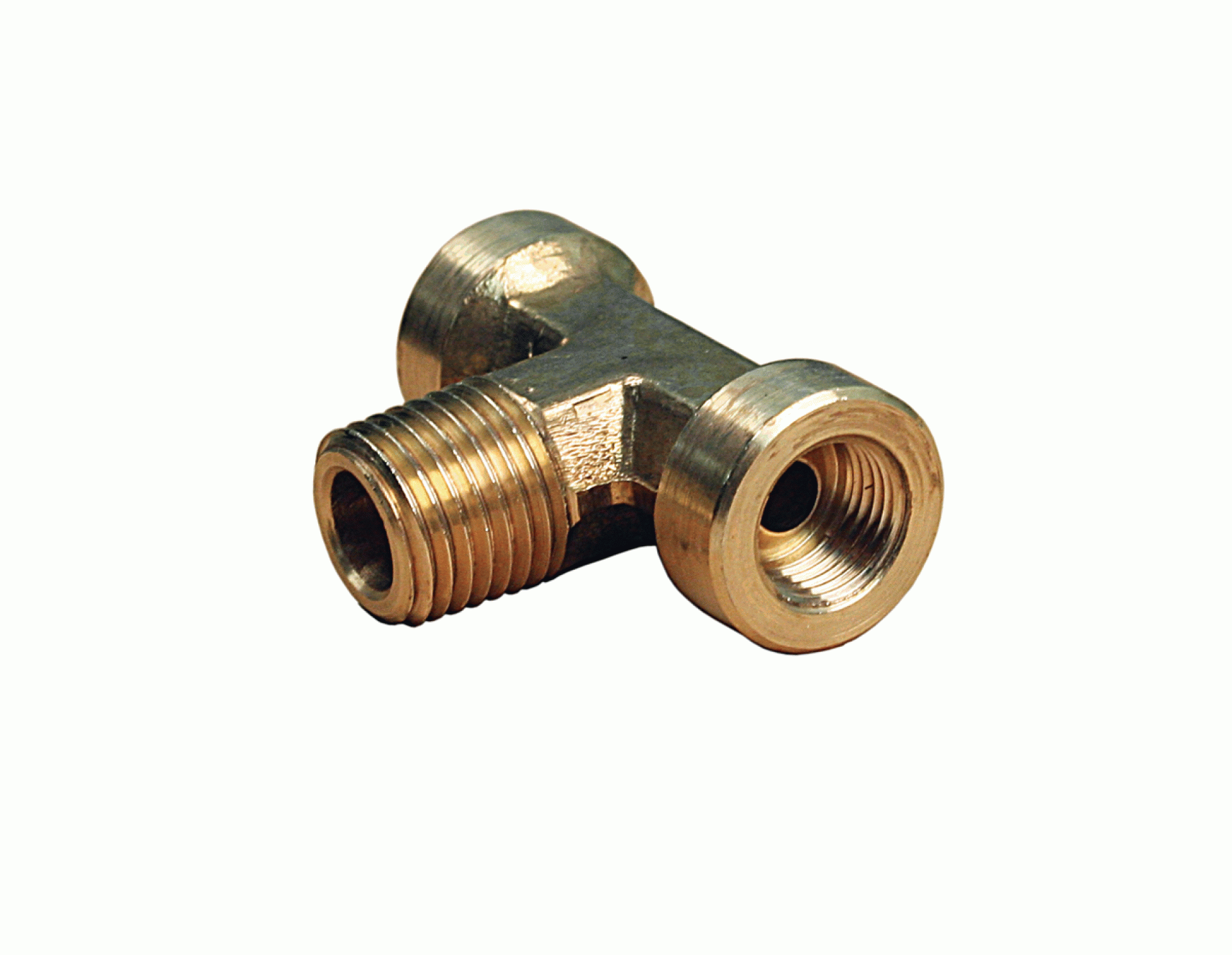 MARSHALL EXCELSIOR COMPANY | ME1700B | TEE MANIFOLD 1/4" INVERTED FLARE INLET X 1/4" MPT OUTLET - BULK