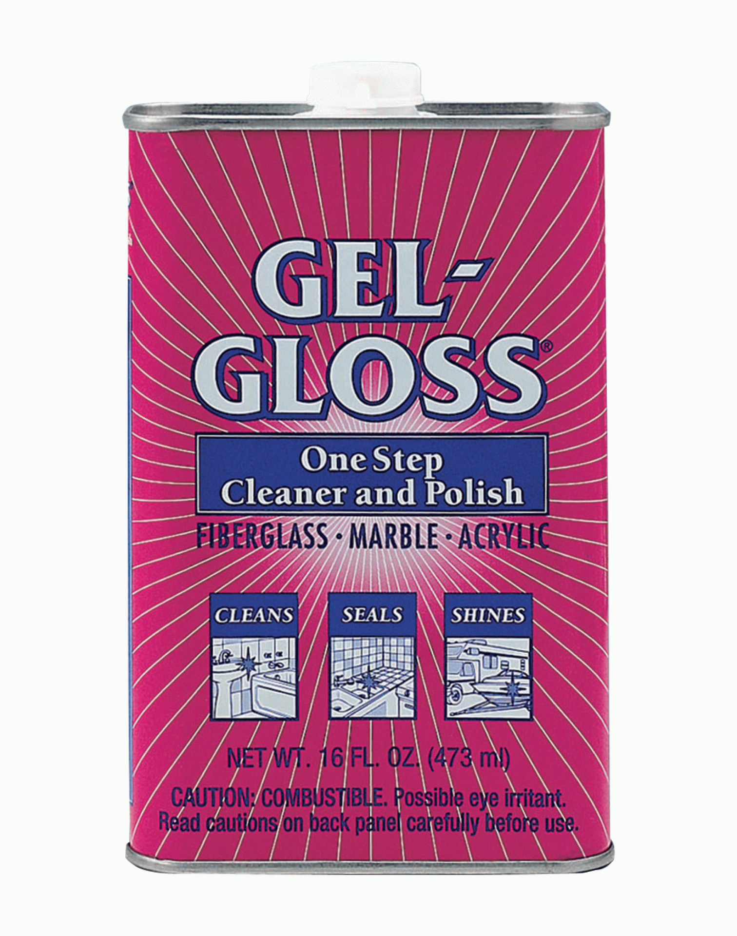 GEL GLOSS | GG-1 | Gel-Gloss Cleaner And Polish 16 Oz.
