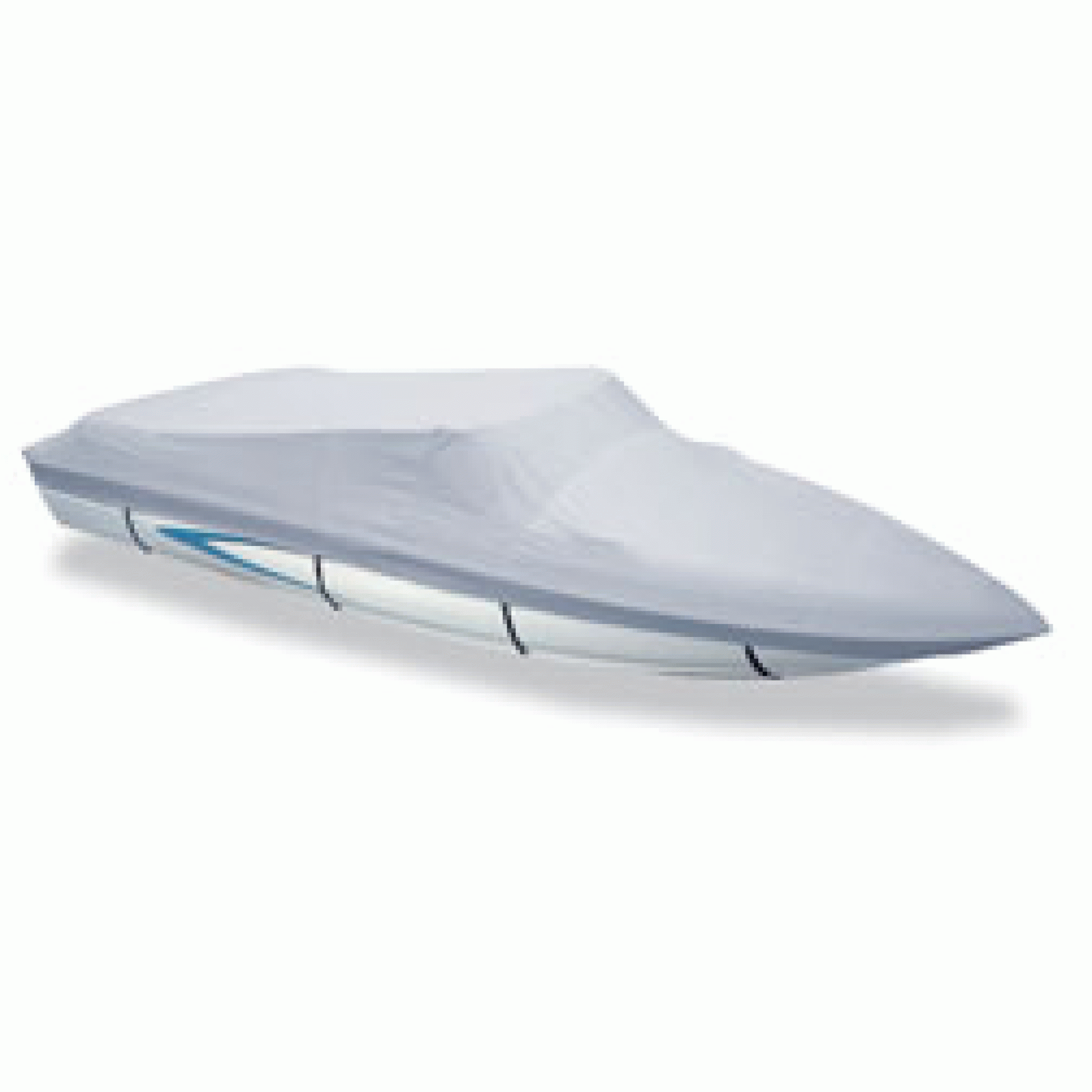 CARVER INDUSTRIES | 77120P-10 | BOAT COVER V HULL RUNABOUT I/O 20' 6" 102" BEAM POLY GUARD GRAY