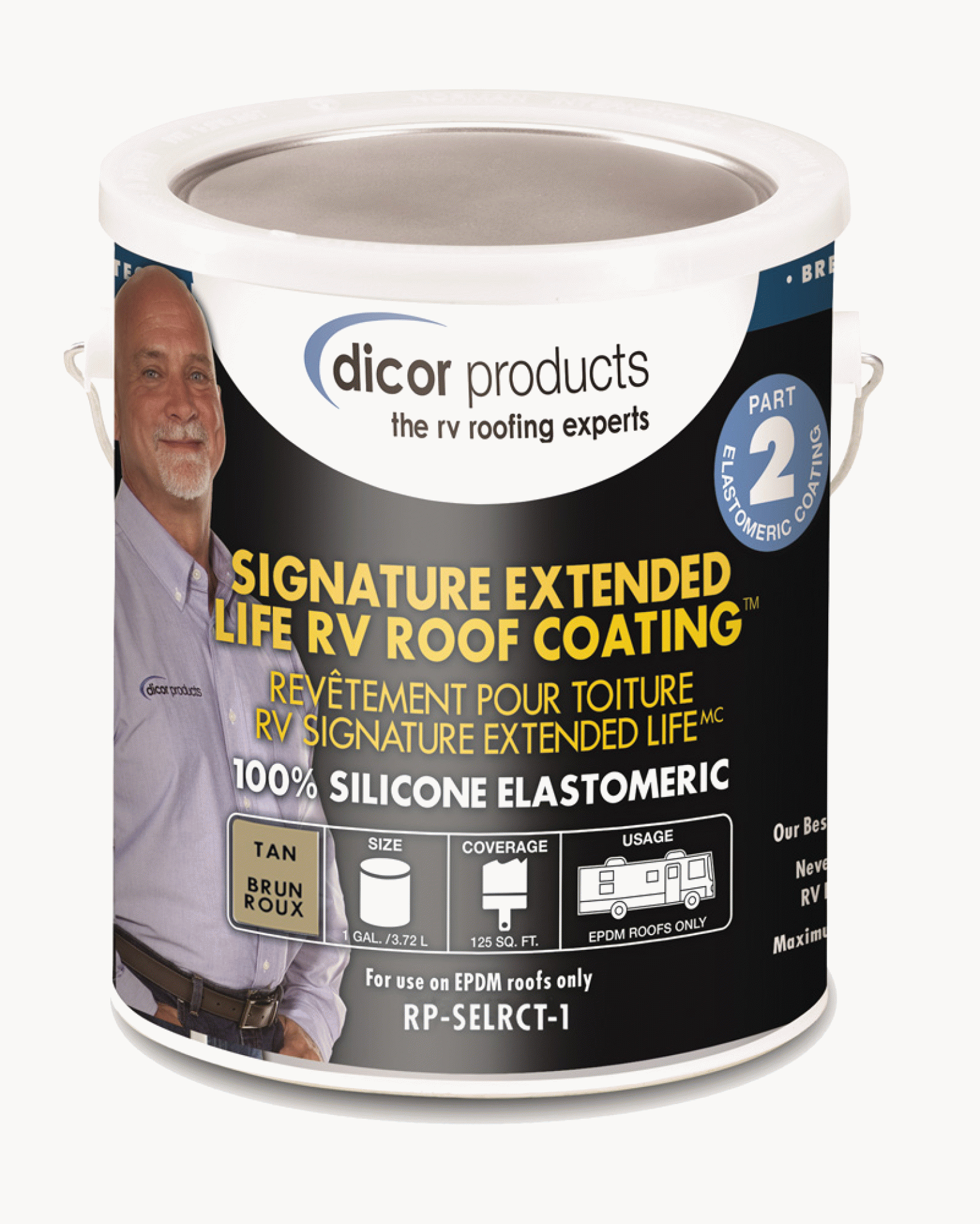 DICOR CORP. | RP-SELRCT-1 | Signature Extended Life Roof Coating Tan Gallon