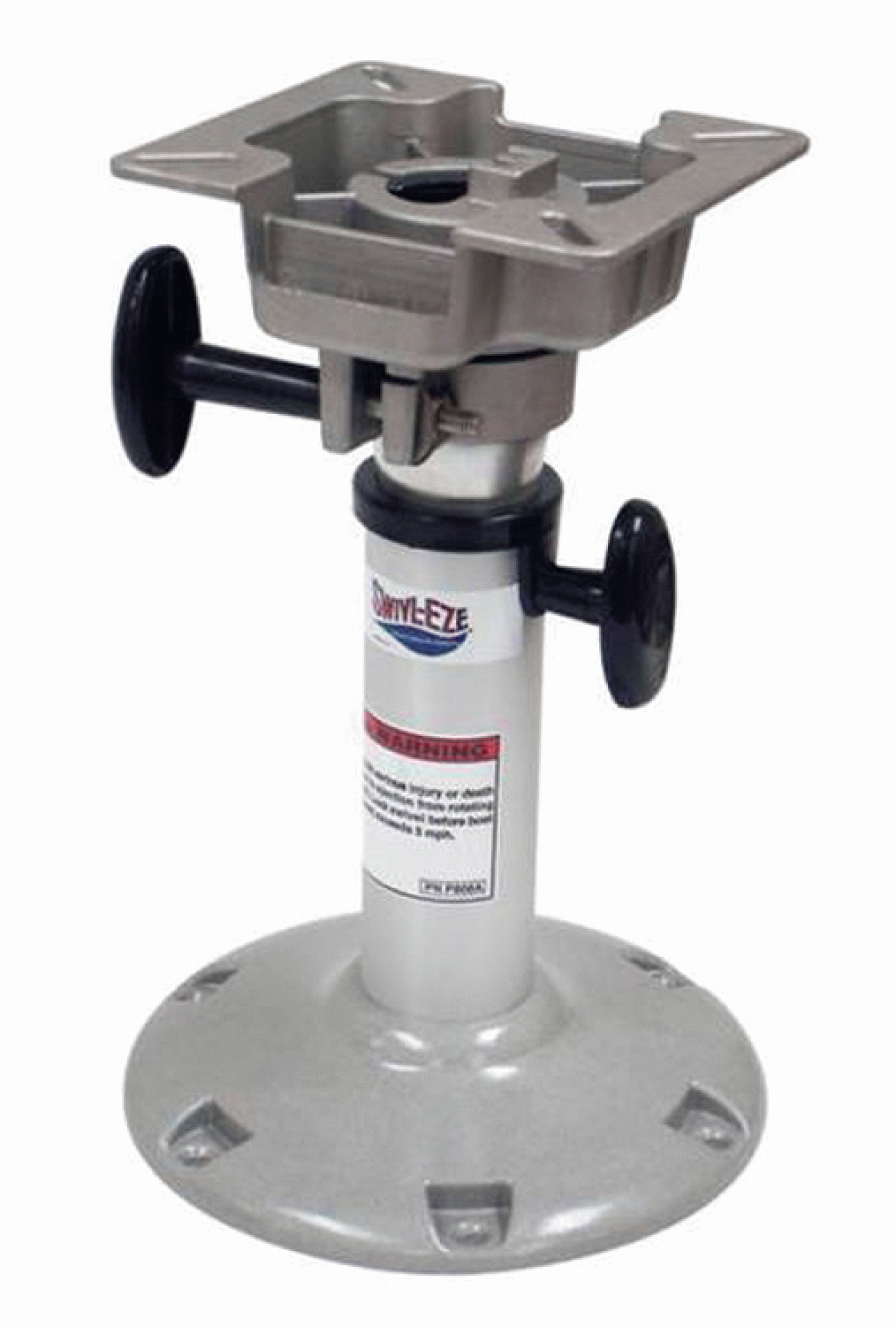 ATTWOOD CORPORATION | 2385400 | LAKESPORT BELL PEDESTAL ADJUSTABLE W/H SEAT MOUNT MANUAL 14" - 20" HEIGHT ANODIZED