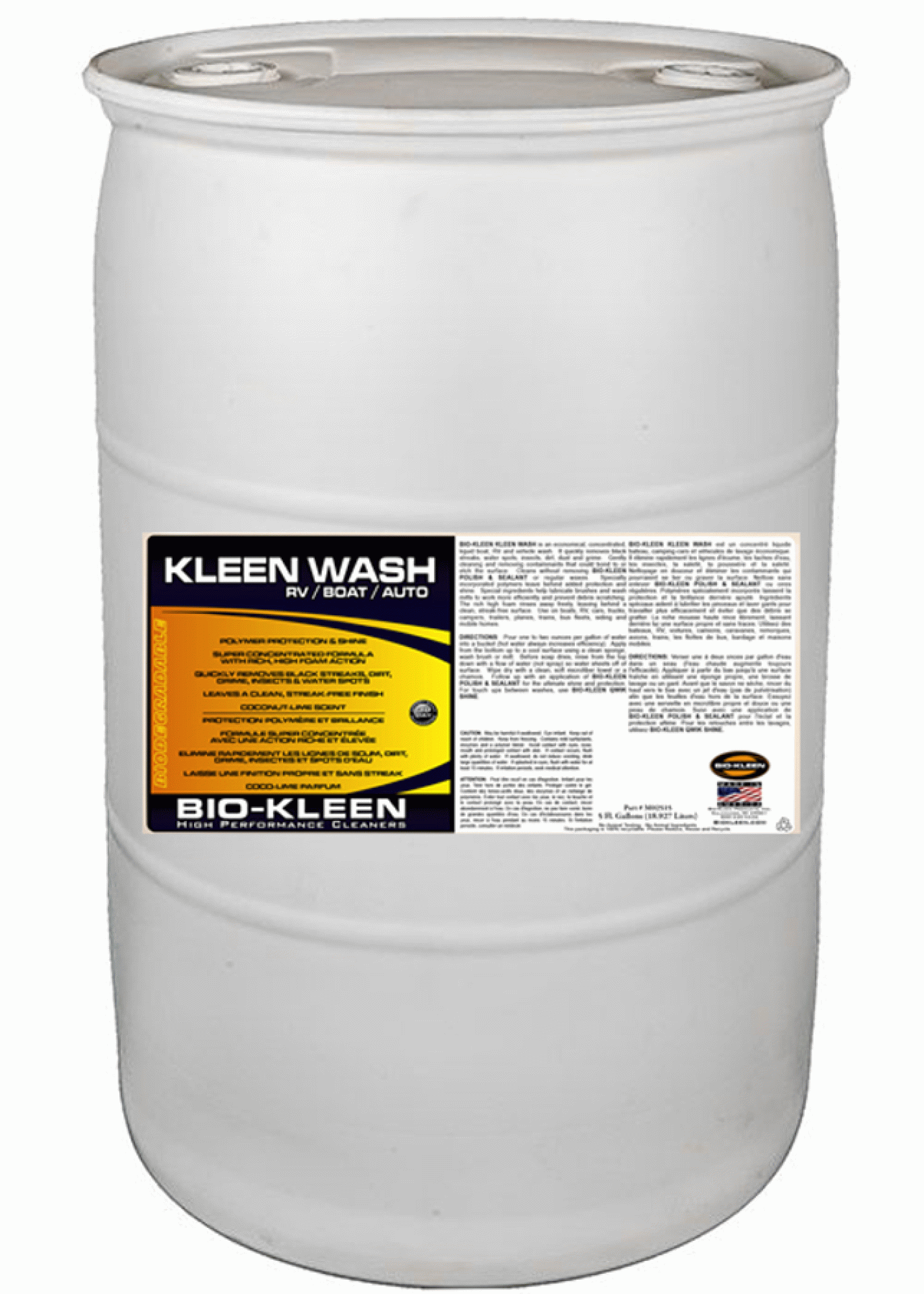 BIO-KLEEN PRODUCTS INC | M02516 | Kleen Wash - 55 Gallon Drum