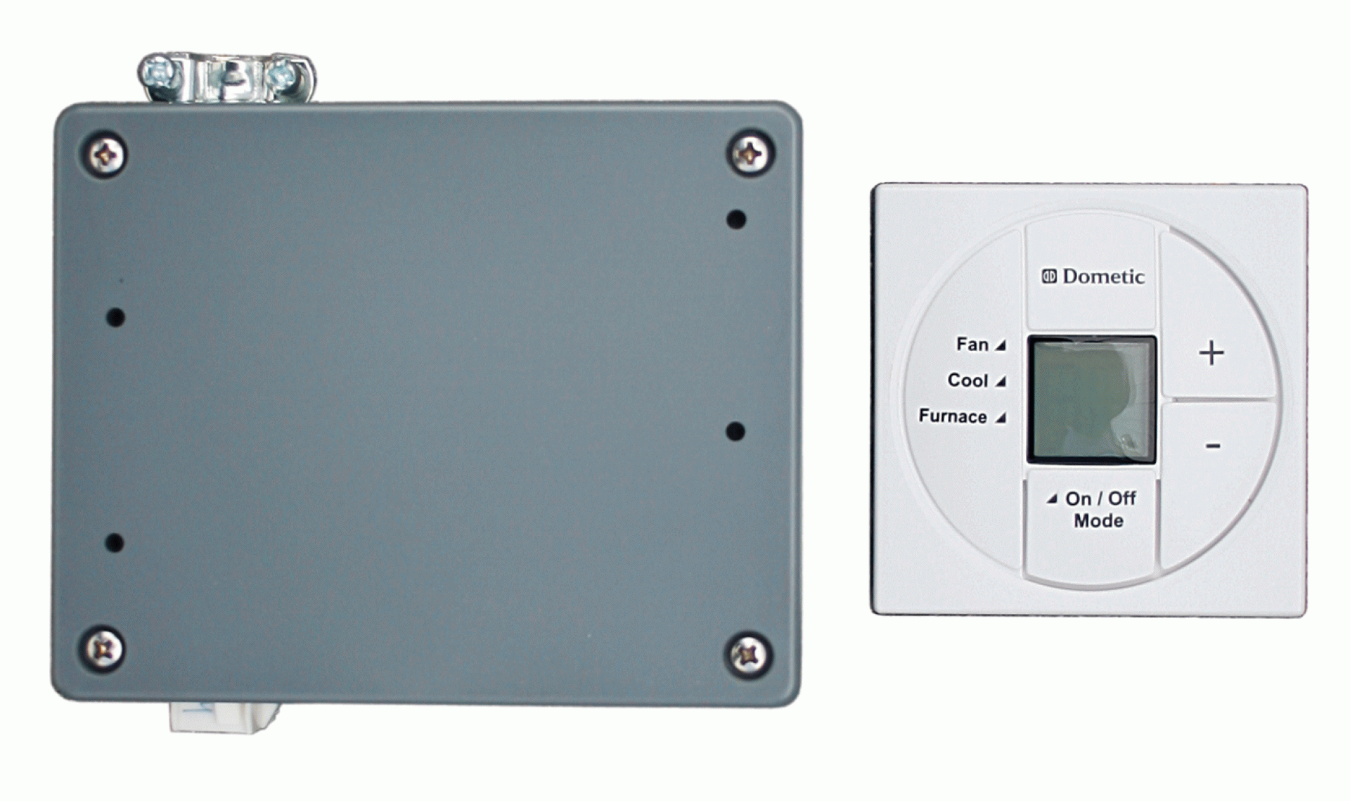 DOMETIC | 3313189.000 | SINGLE ZONE LCD WALL THERMOSTAT W/ CONTROL KIT - POLAR WHITE