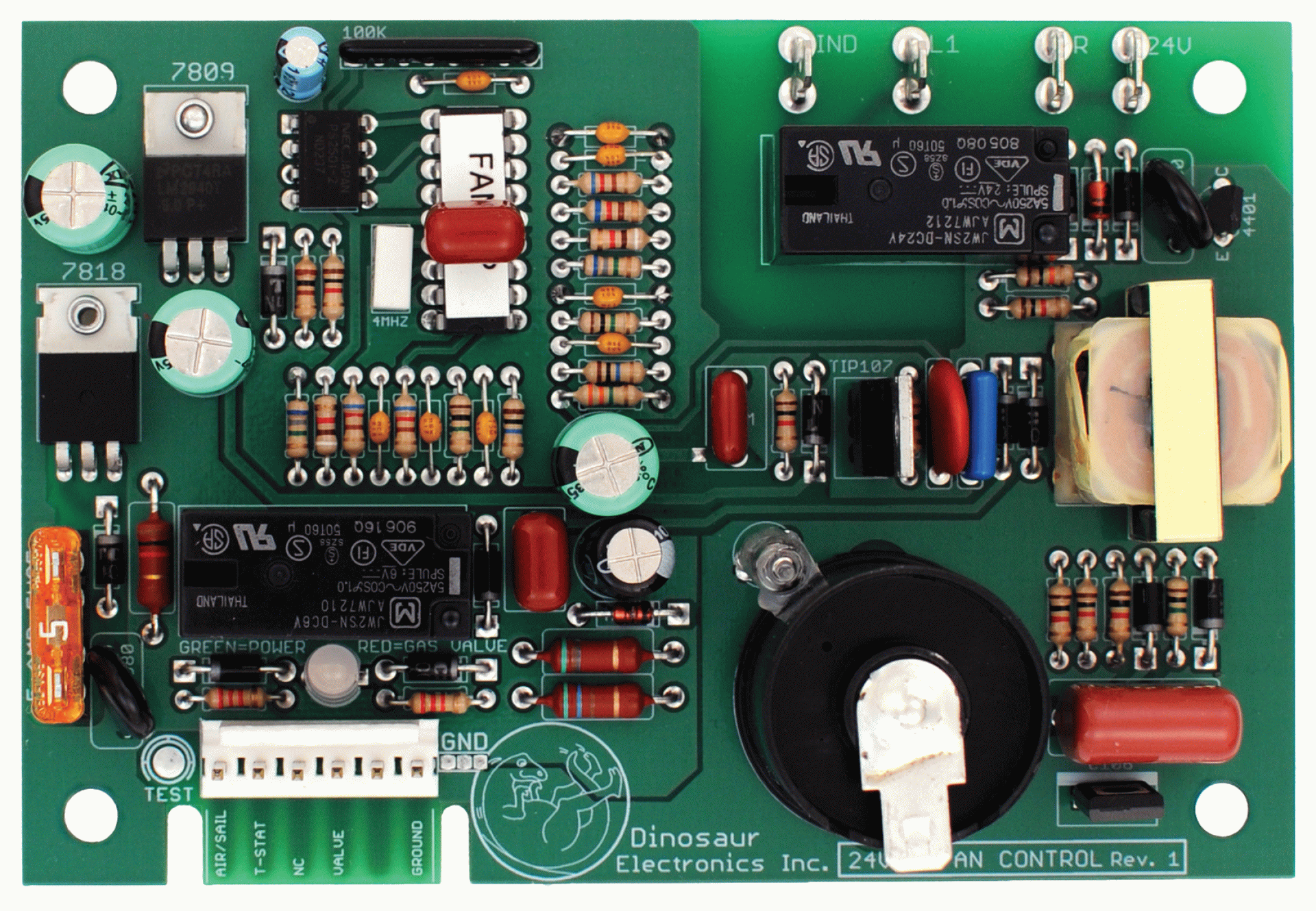 Dinosaur Electric | 24VAC FAN BOARD | Ignition Control Circuit Board