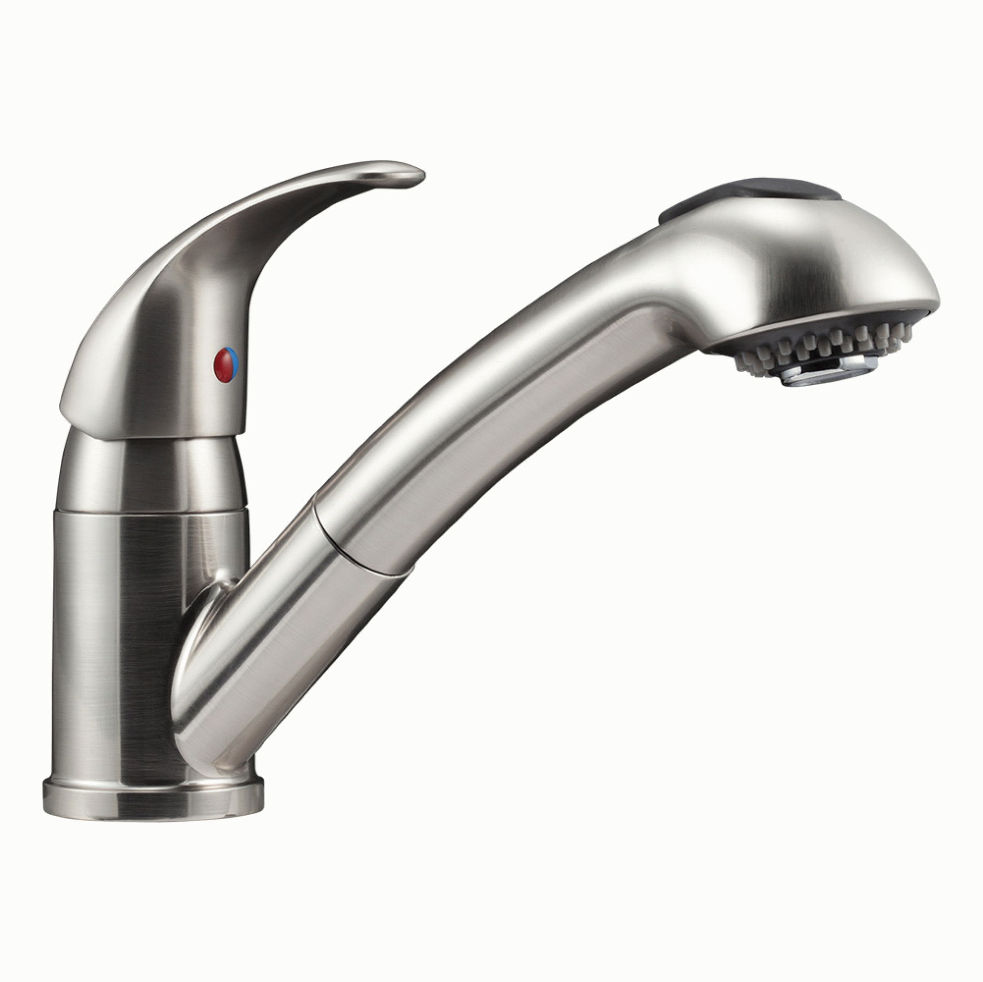 DURA FAUCET | DF-NMK852-SN | Designer Pull Out RV Kitchen Faucet Brushed Satin Nickel
