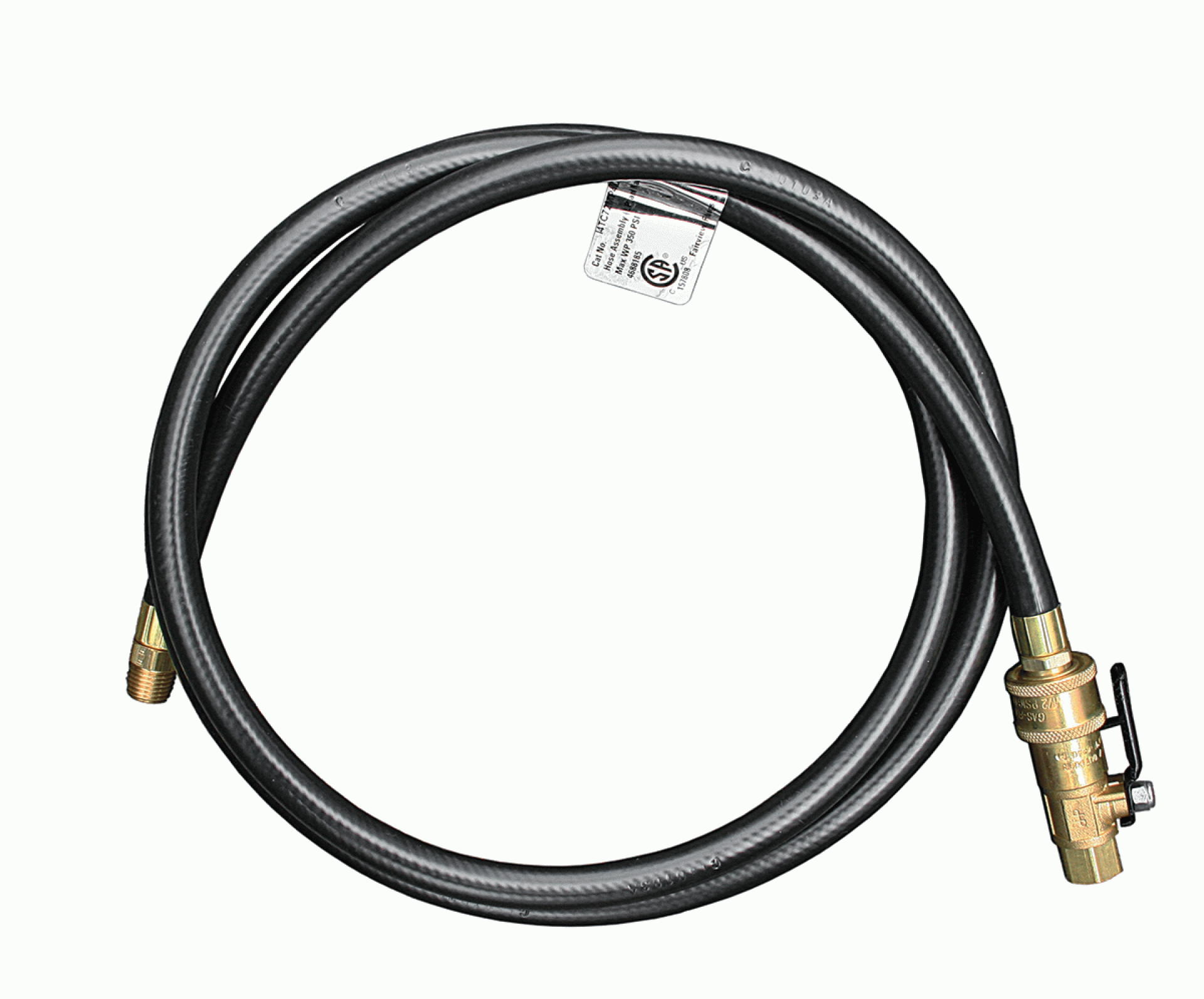 MARSHALL EXCELSIOR COMPANY | MER14TCQD-72 | HOSE HIGH PRESSURE QUICK DISCONNECT 1/4" X 1/4" MNPT W/CAP 72"
