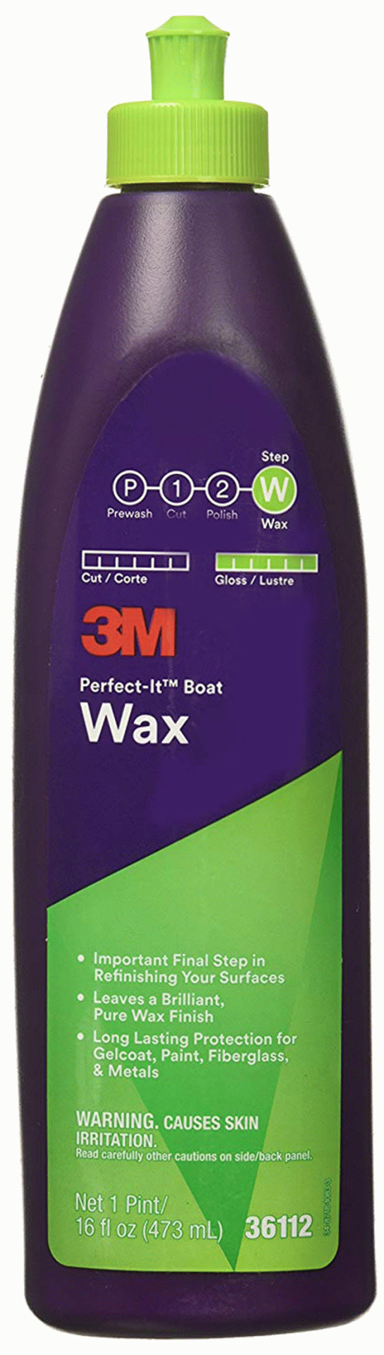 3M Company | 36112 | Perfect-It Boat Wax - 16 Oz.