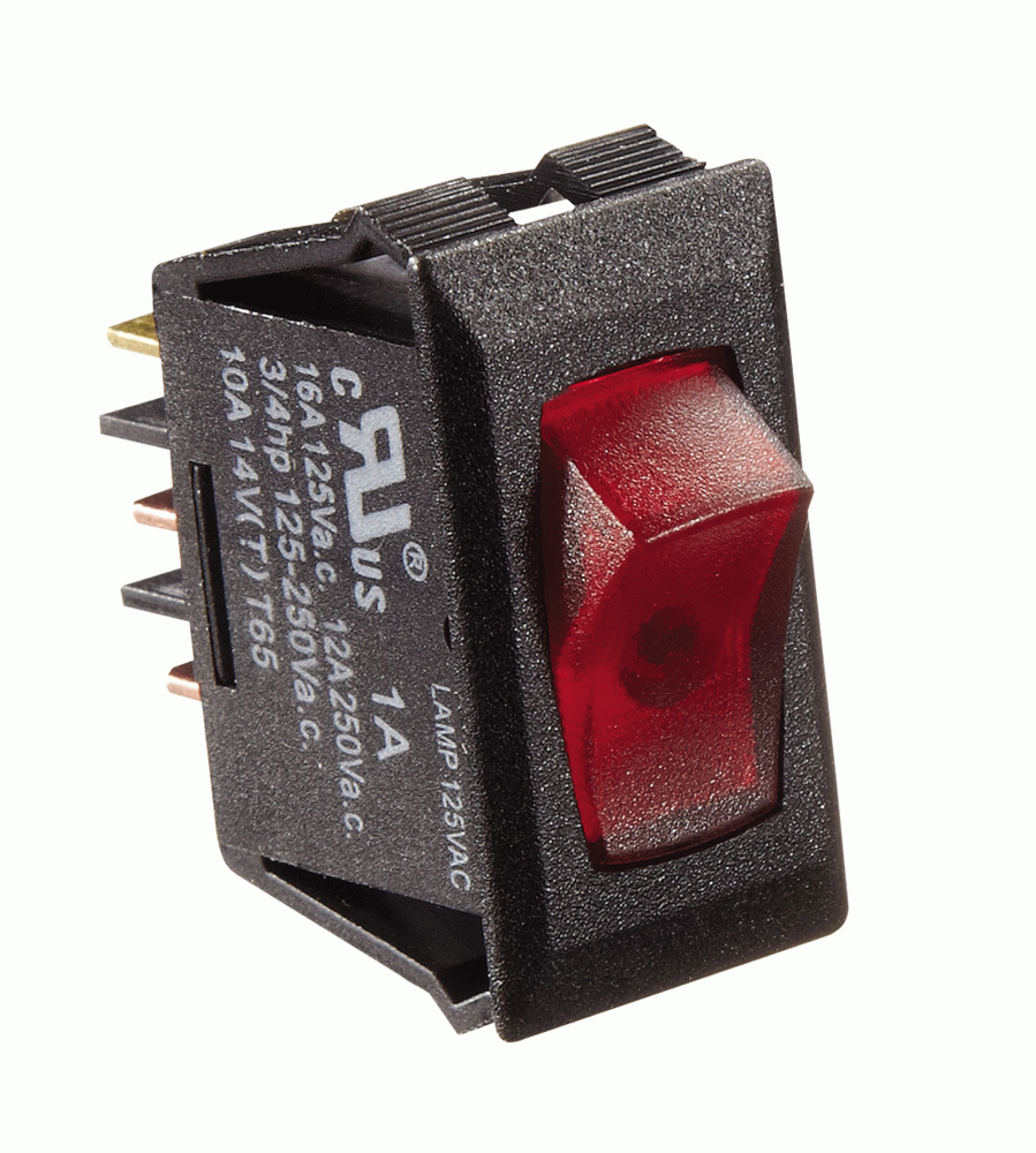 RV DESIGNER COLLECTION | S245 | Rocker Switch Illuminated Black/Red