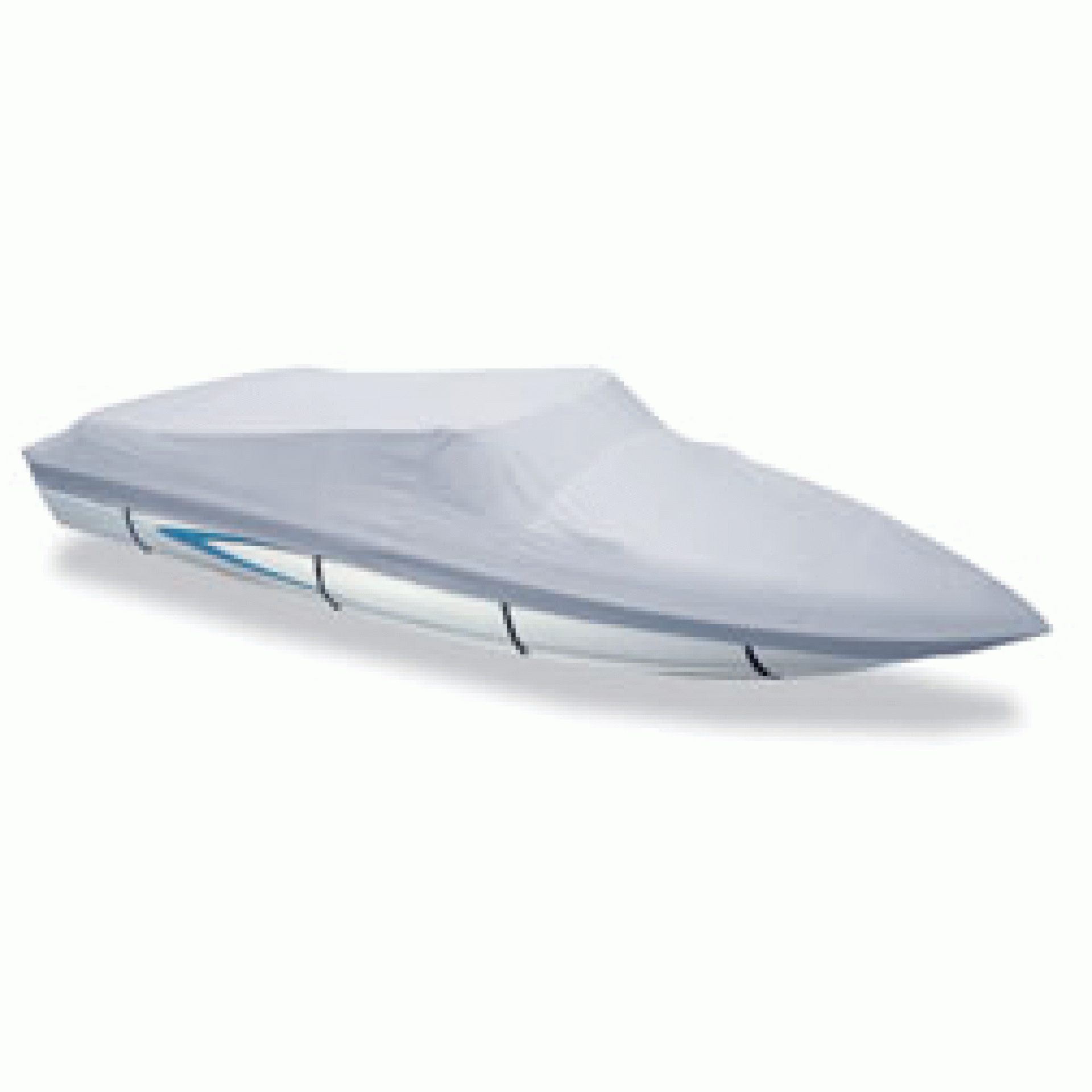 CARVER INDUSTRIES | 77018P-10 | BOAT COVER V HULL RUNABOUT O/B 18' 6" 96" BEAM POLY GUARD GRAY
