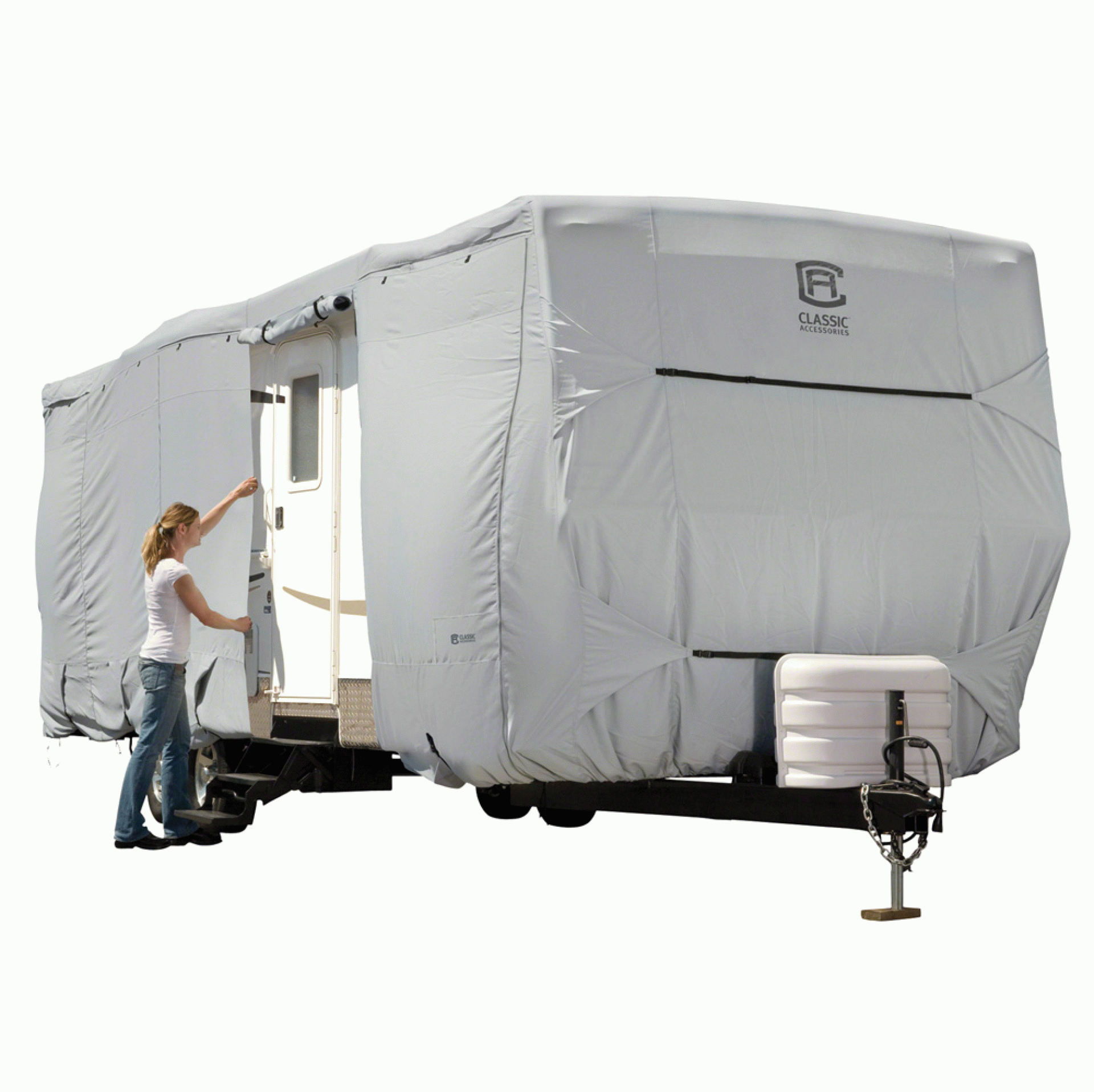 CLASSIC ACCESSORIES | 80-134-141001-00 | PermaPRO Travel Trailer Cover 18' - 20'L 118" Height