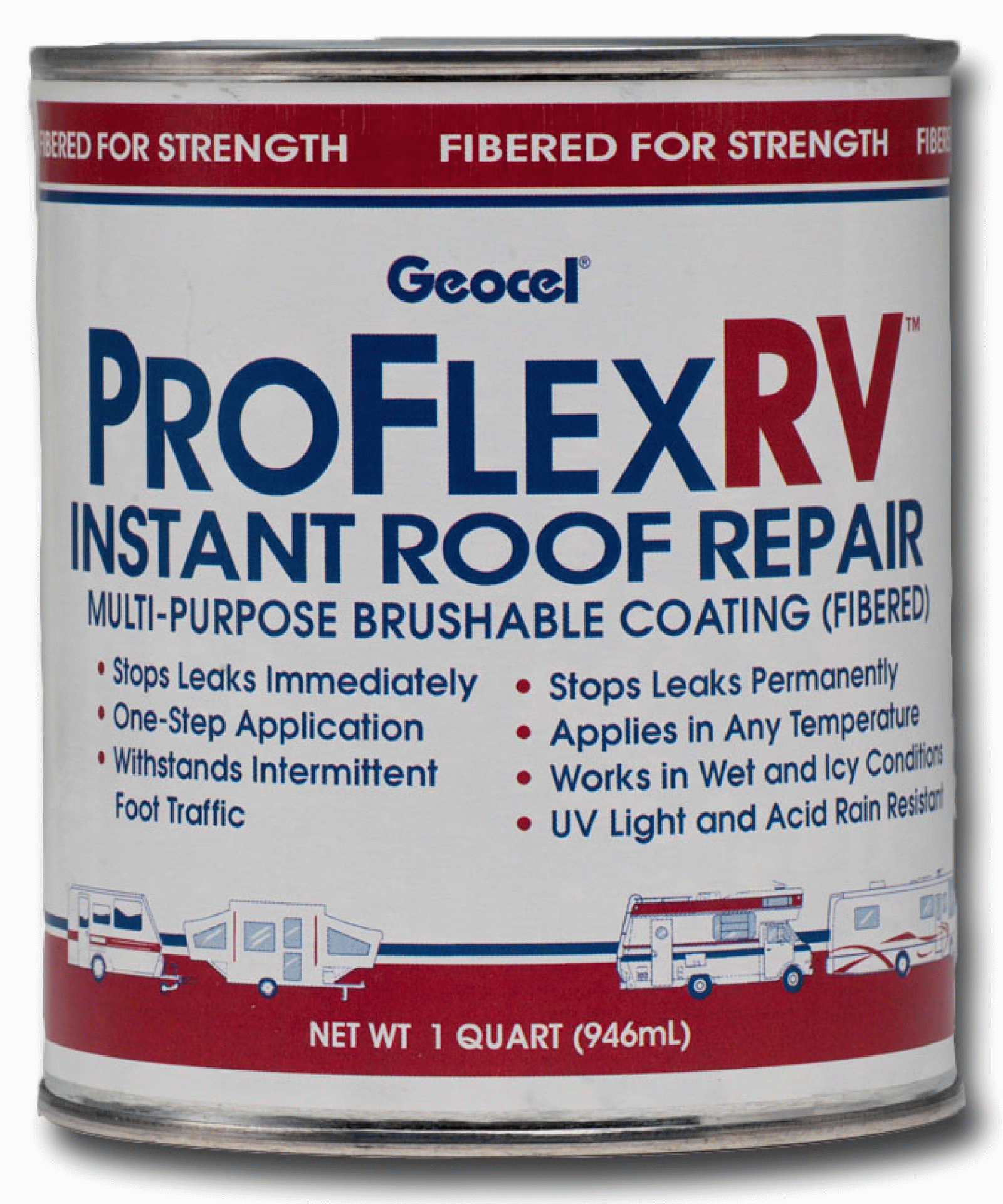 GEOCEL CORPORATION | GC24200 | ROOF REPAIR INSTANT PRO FLEX RV QUART - CLEAR