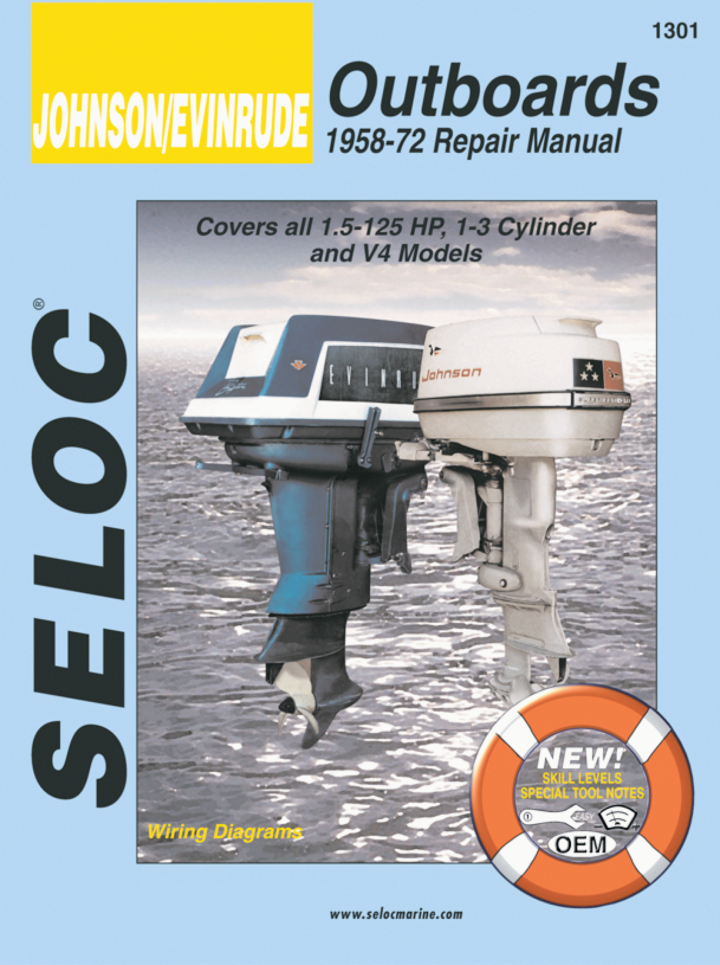 SELOC PUBLISHING | 18-01301 | REPAIR MANUAL Johnson/Evinrude Outboards 1-4 Cyl 1958-72