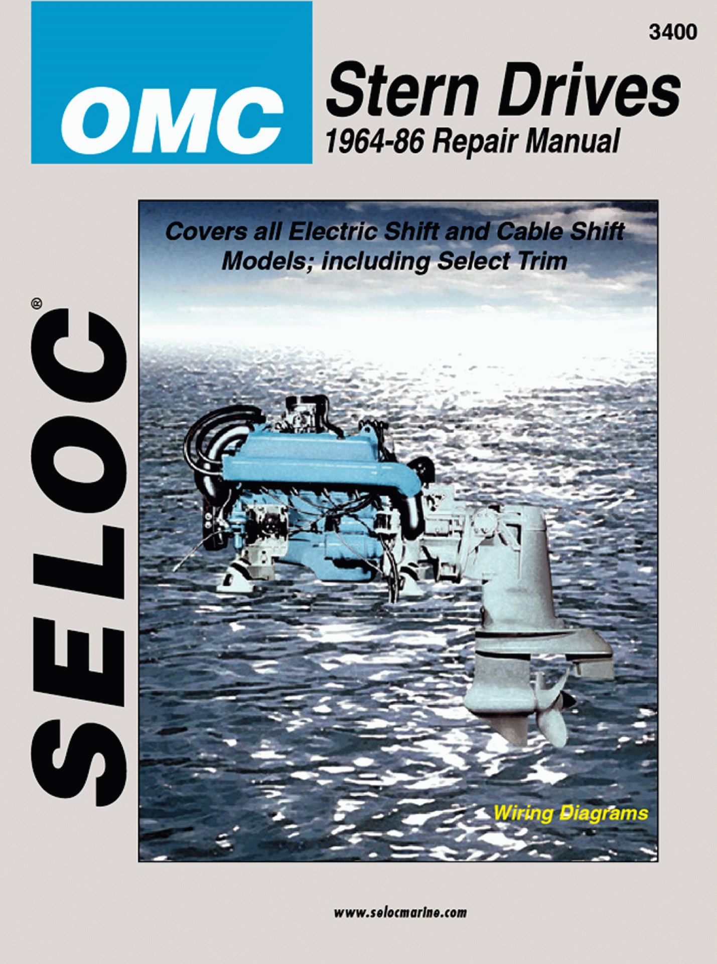 SELOC PUBLISHING | 18-03400 | REPAIR MANUAL OMC Stern Drive 1964-86