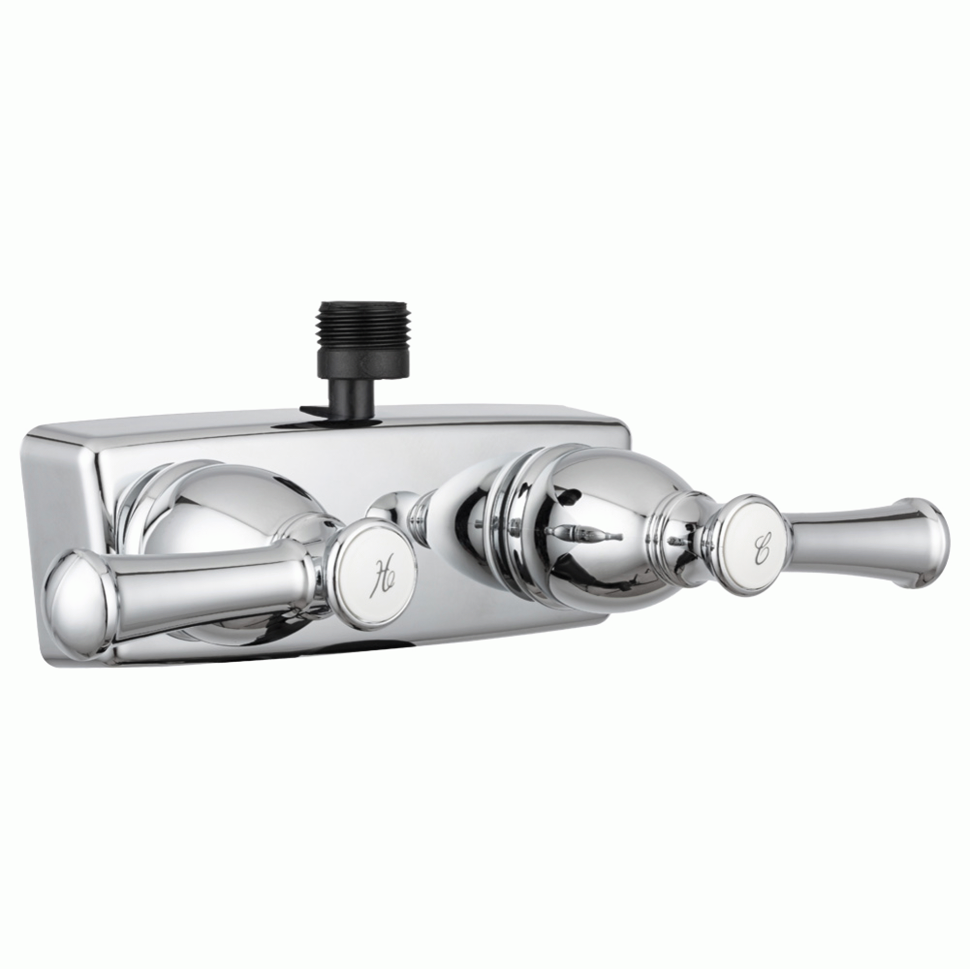 DURA FAUCET | DF-SA100L-CP | Designer RV Shower Faucet - Chrome Polished