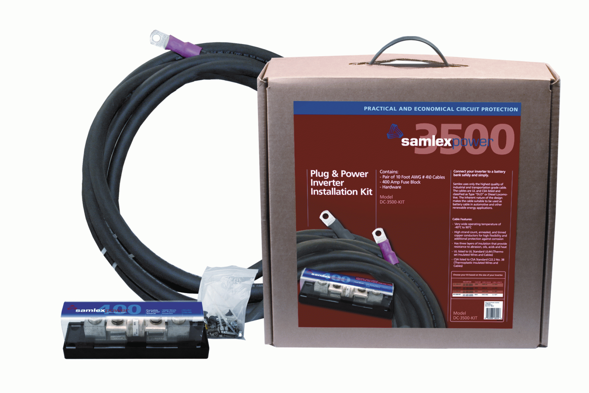 Samlex America | DC-3500-KIT | Inverter Installation Kit 3500W