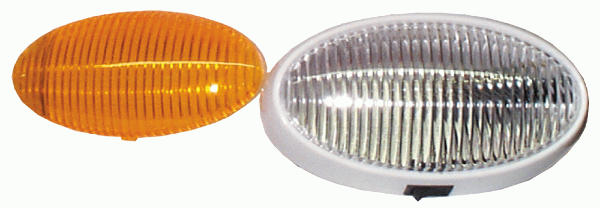 Anderson Marine | V382S | PORCH LIGHT AND UTILITY EURO STYLE WITH SWITCH CLEAR AND AMBER LENS