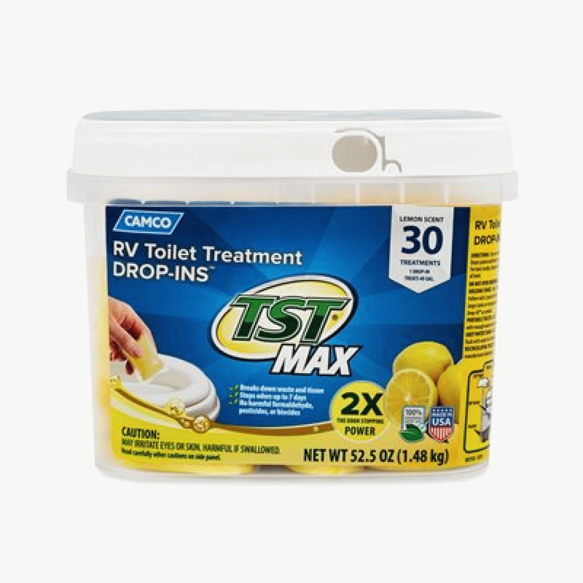 CAMCO MFG INC | 41577 | TST MAX Lemon Drop-Ins - Bucket of 30