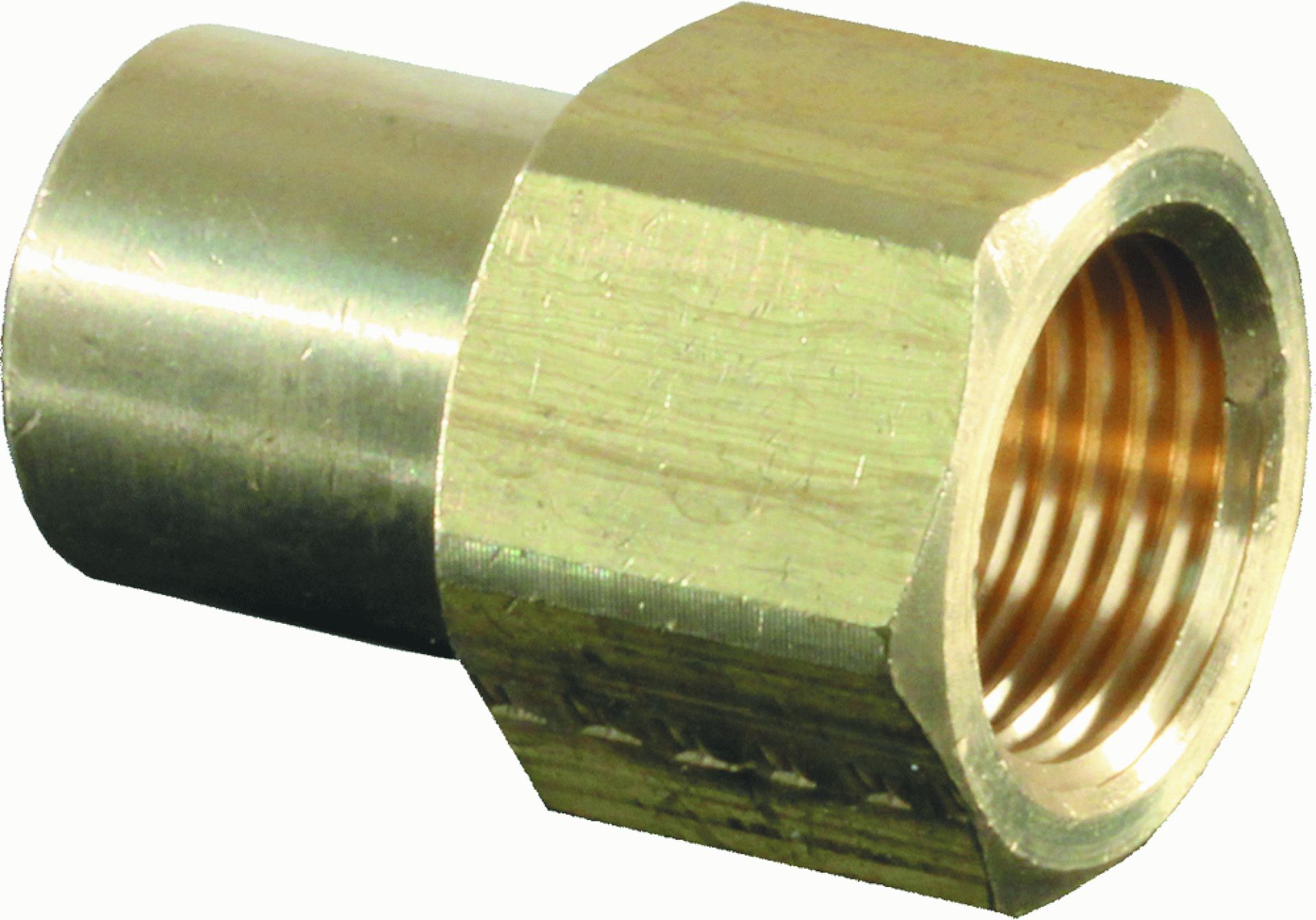 J R PRODUCTS | 07-30225 | Connector 3/8" Female Flare to 1/4" MPT