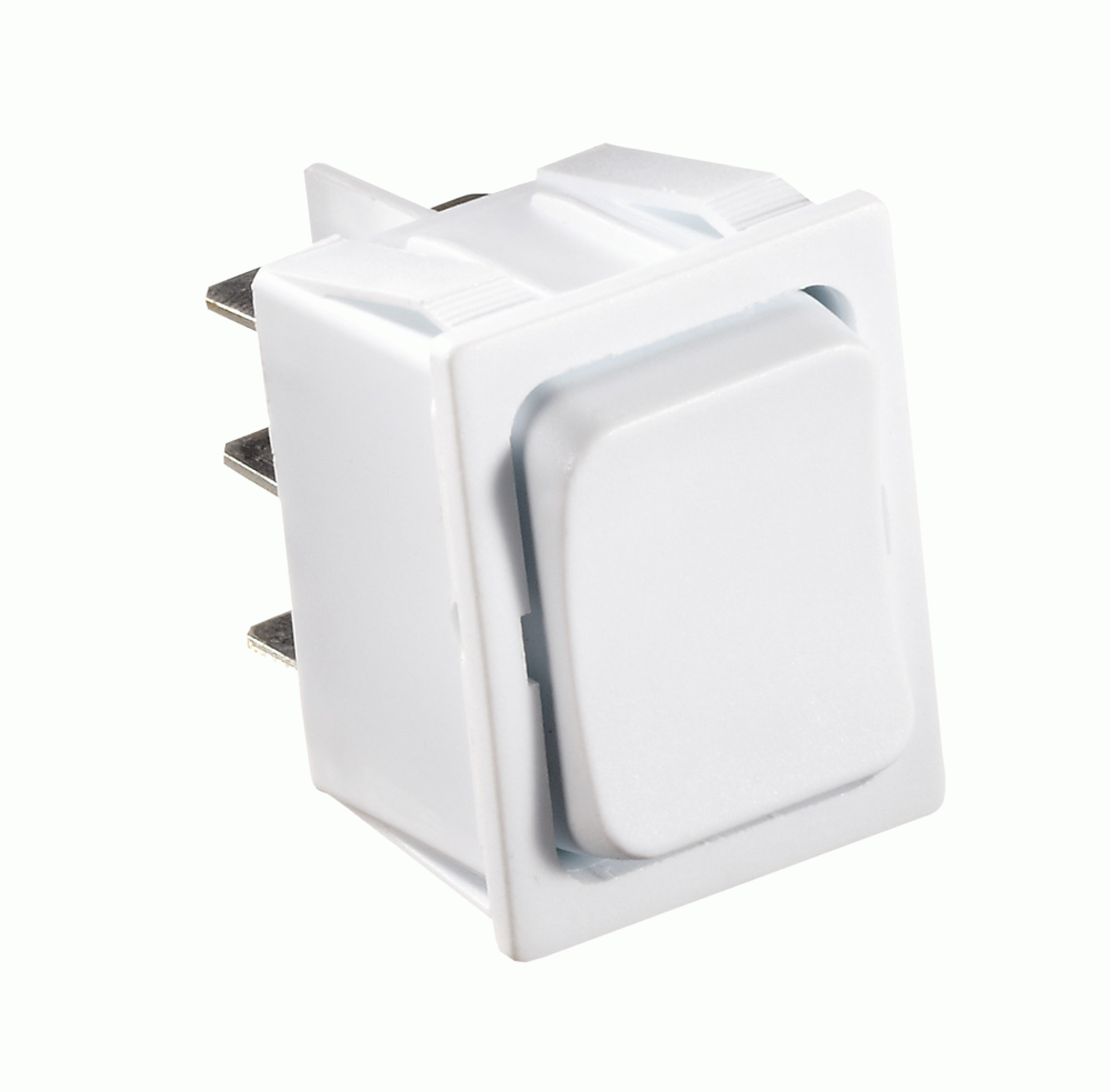 RV DESIGNER COLLECTION | S475 | DPDT On/Off/On Momentary Rocker Switch White