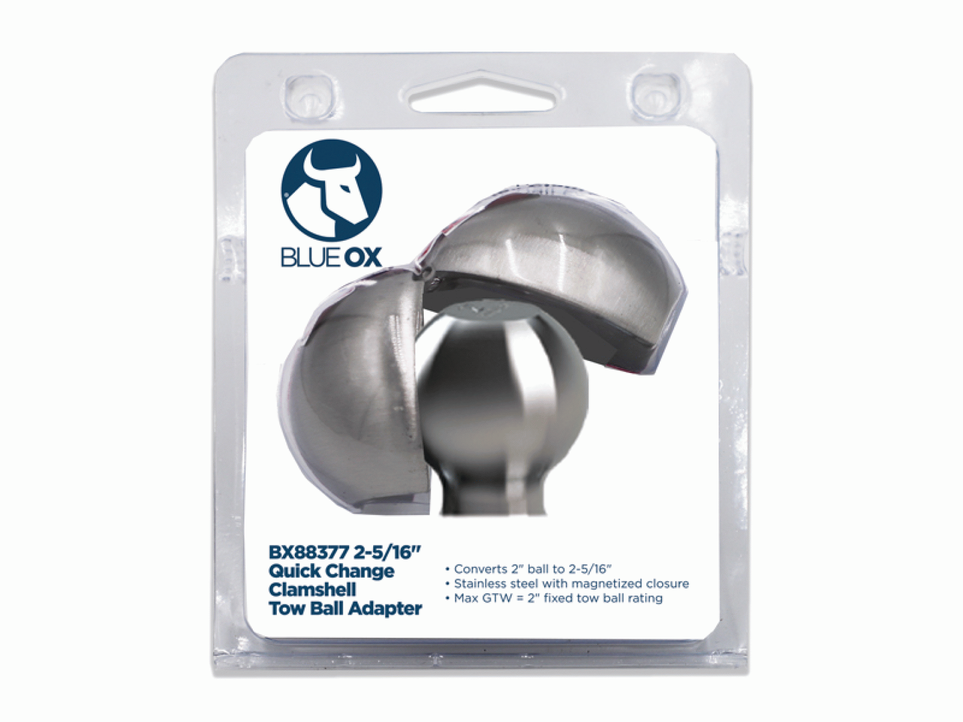 BLUE OX | BX88377 | Hitch Ball Adapter - 2" to 2-5/16"
