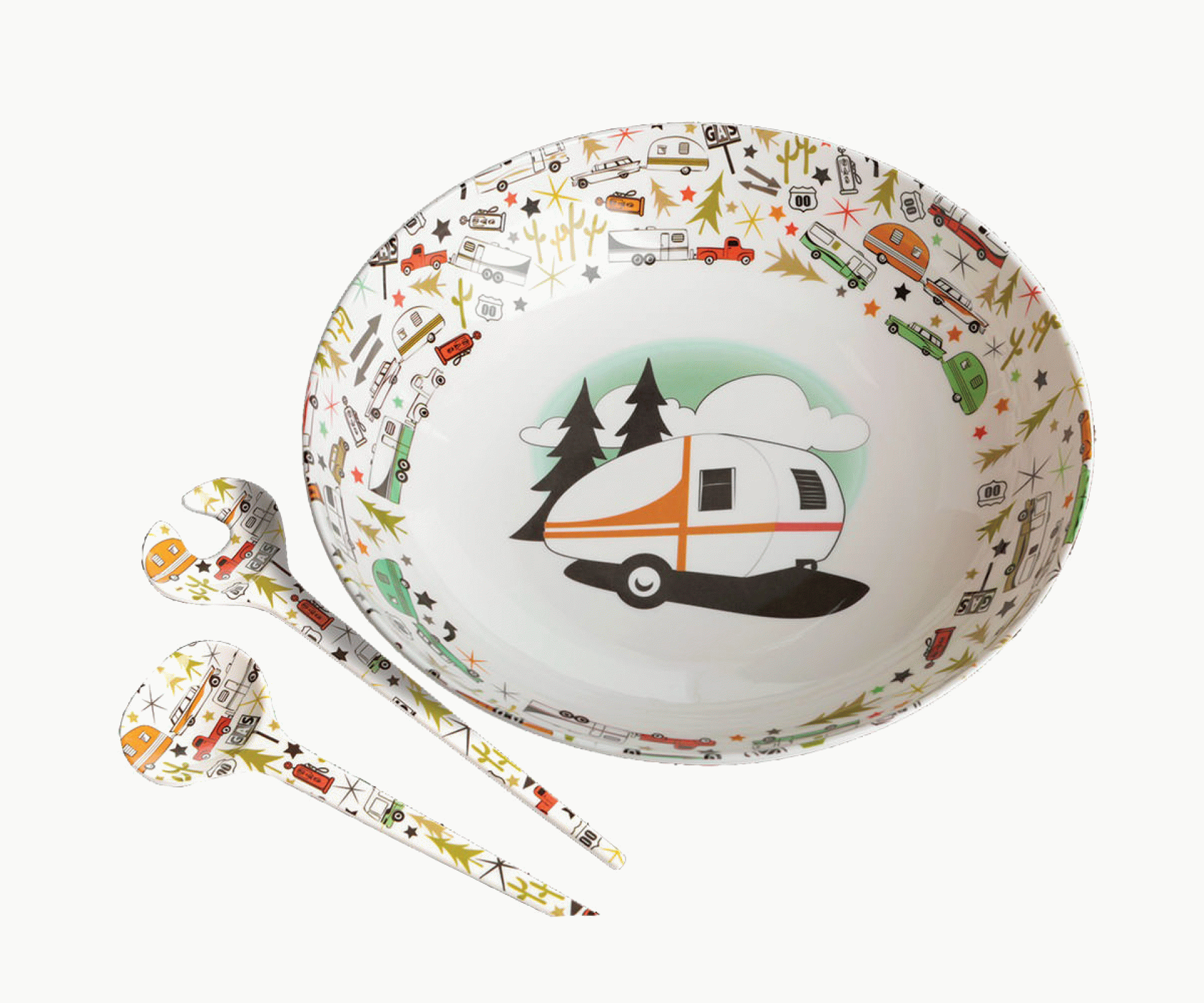 Camp Casual | CC-003 | Serving Bowl and Servers