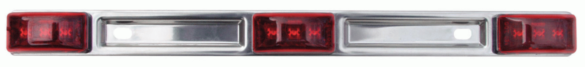 OPTRONICS INTERNATIONAL LLC | MCL97RK | LED IDENTIFICATION LIGHT BAR - SEALED RED - 3 PIECE STAINLESS