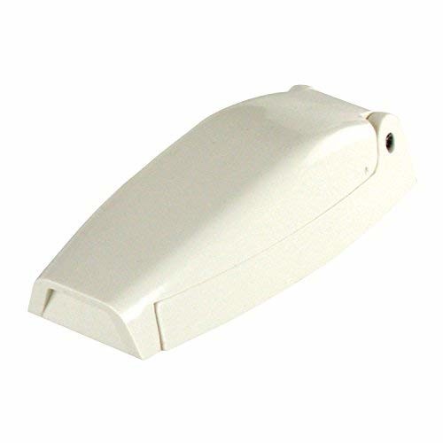 JR Products 10254 Colonial White Bullet Style Baggage Door Catches - 2pk