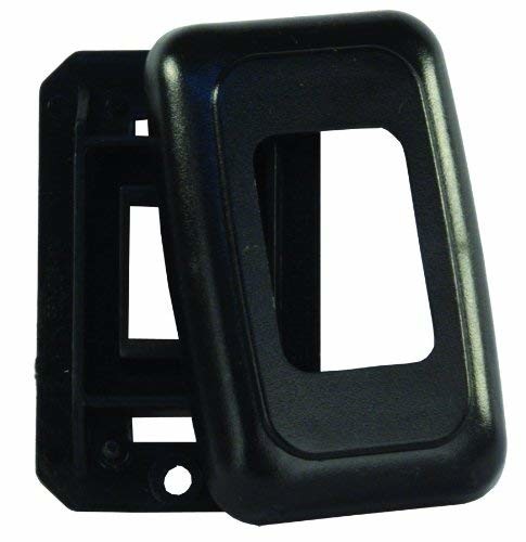 JR Products 12305 Black Single Switch Base and Face Plate